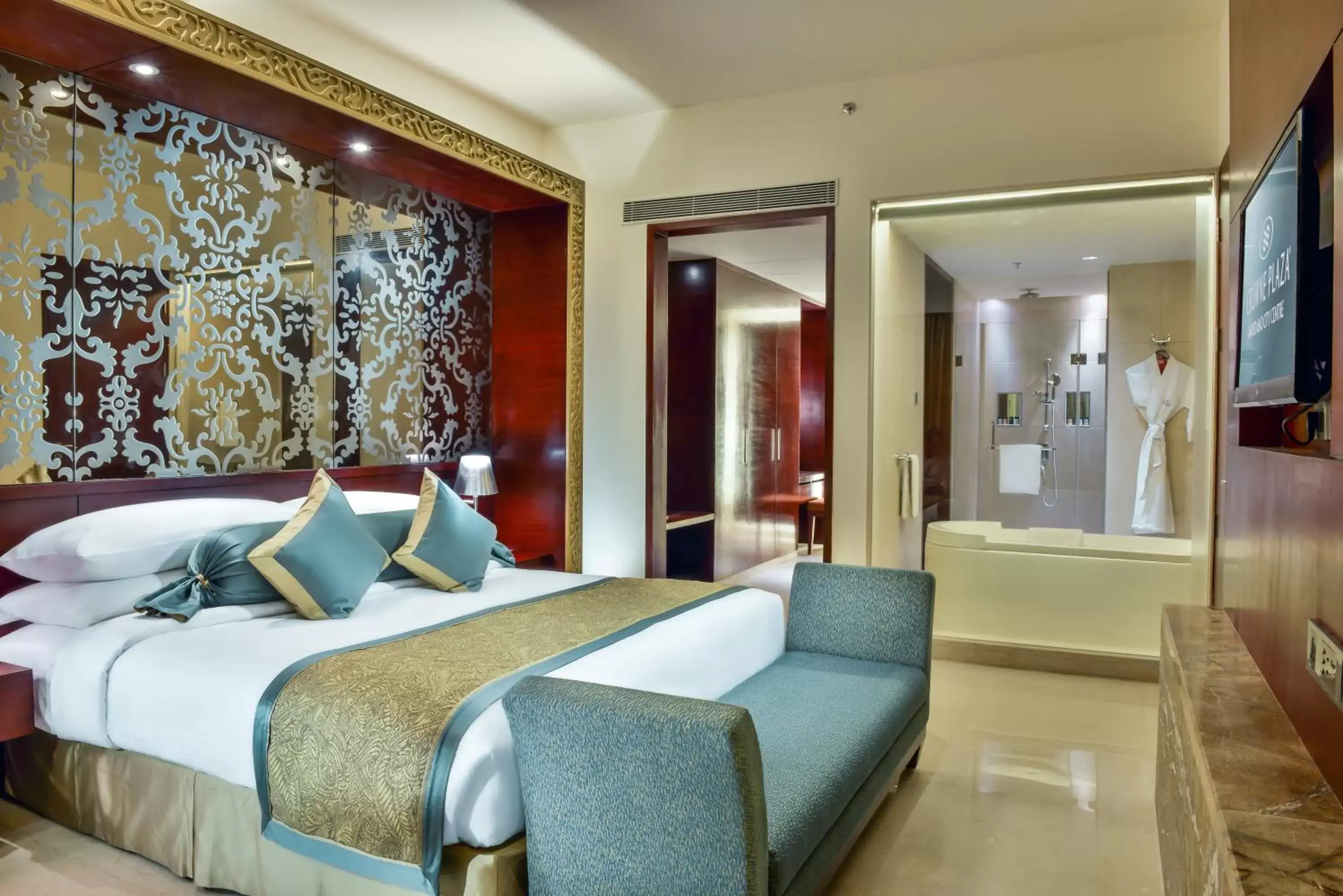 Photo of the whole room, Bed in Crowne Plaza Ahmedabad City Centre, an IHG Hotel