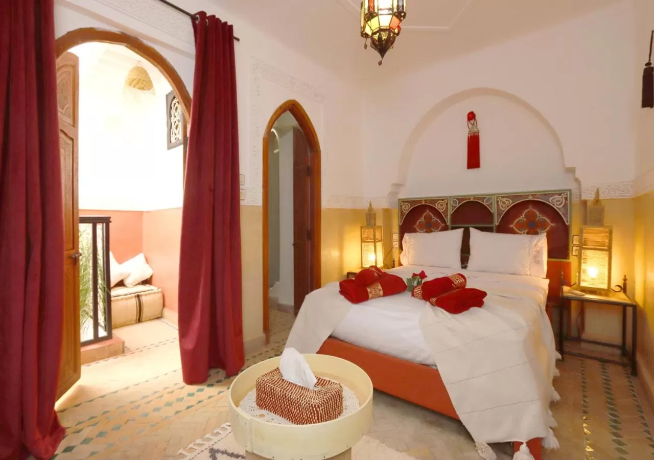Bedroom, Bed in Riad Venezia