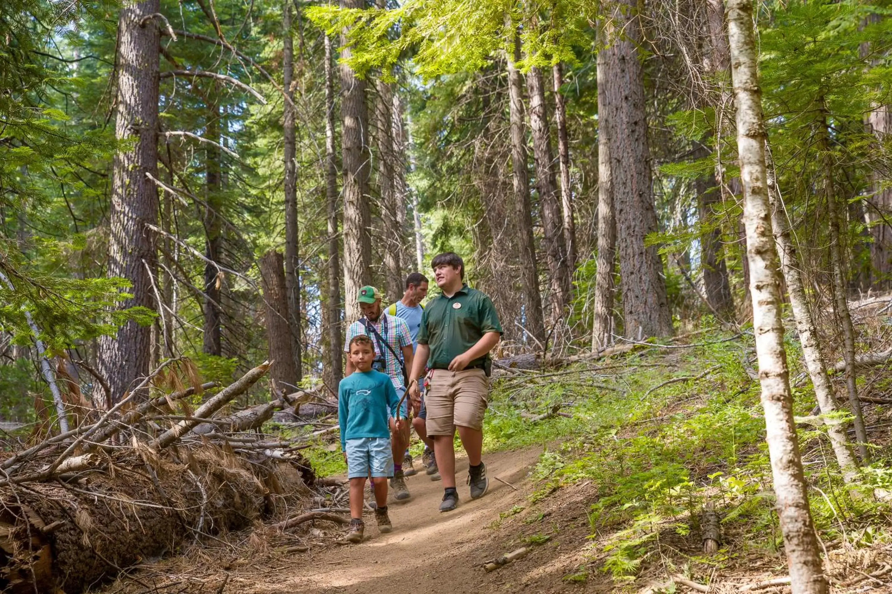 Hiking, Family in Tenaya at Yosemite