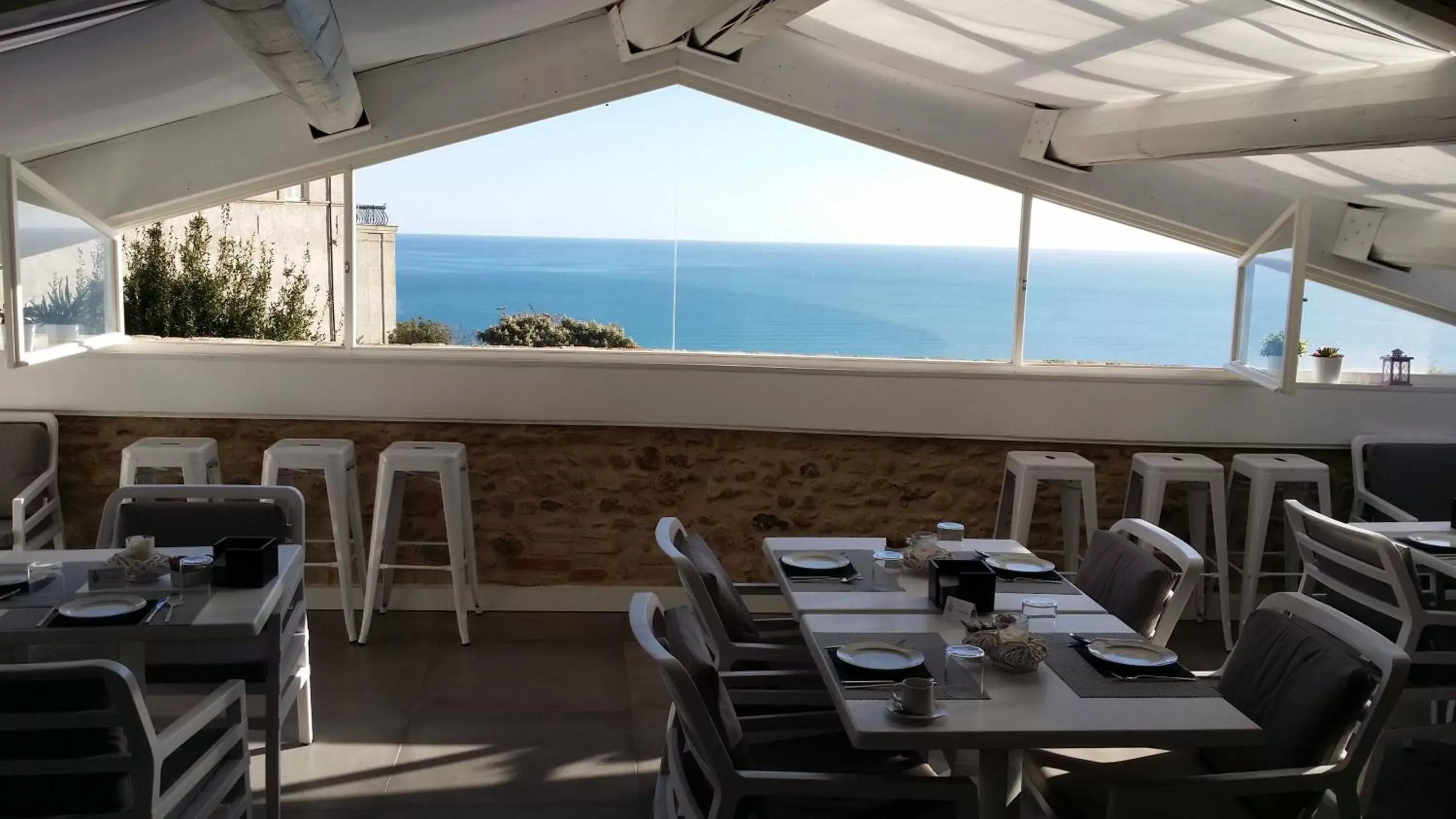 Balcony/Terrace, Restaurant/Places to Eat in Residenza Amblingh