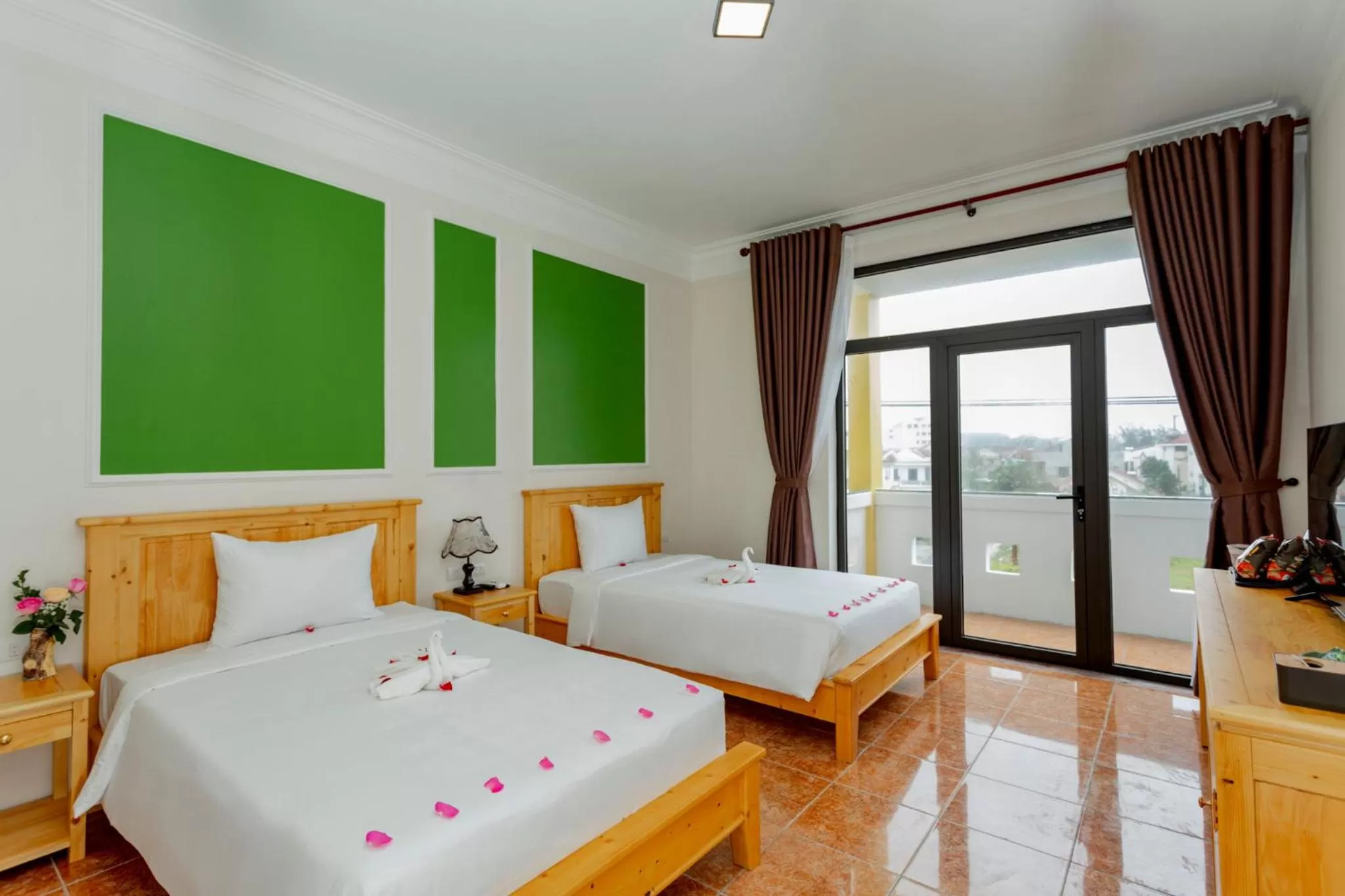 Photo of the whole room, Bed in Sea and Sand Hotel