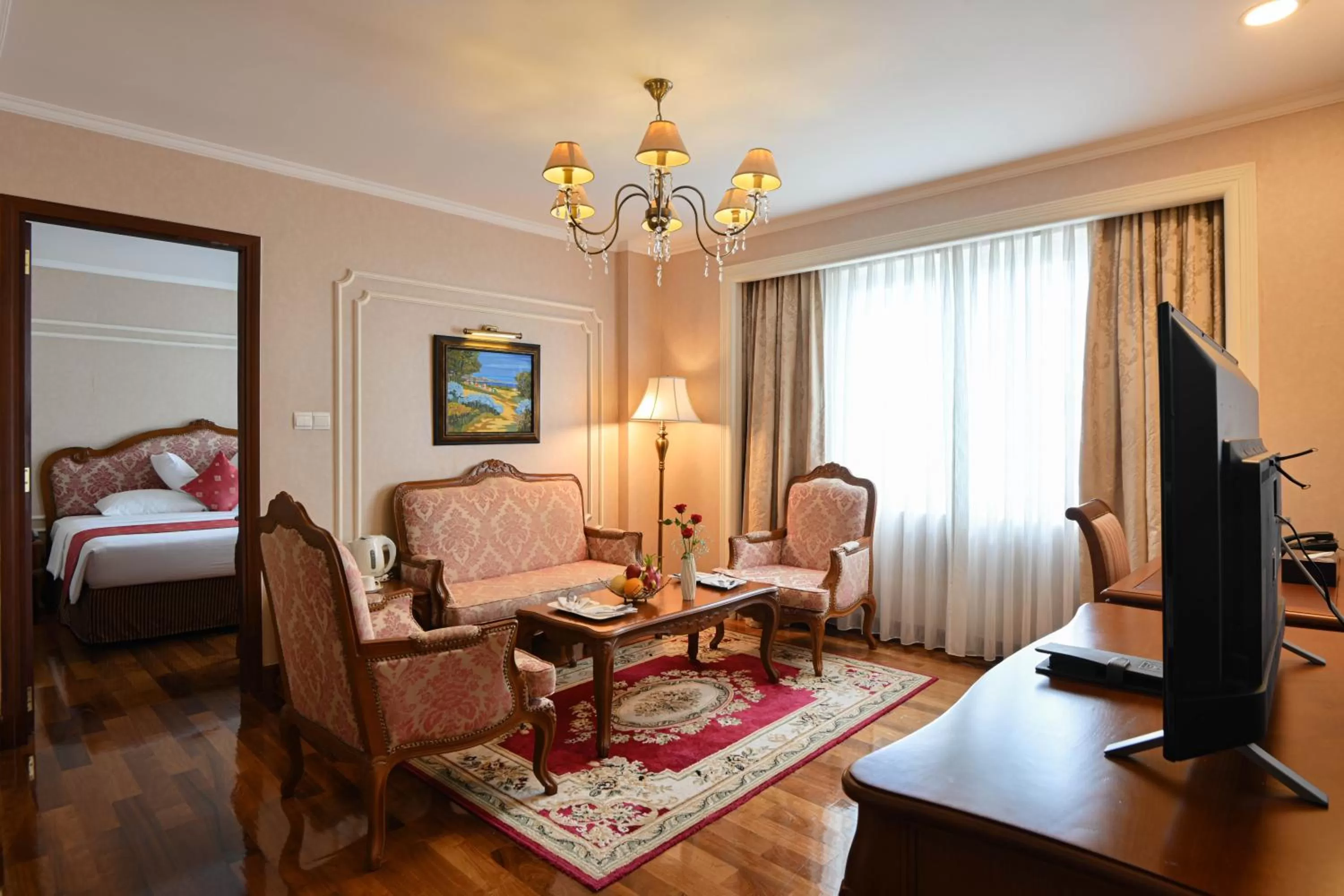Living room in Hotel Grand Saigon
