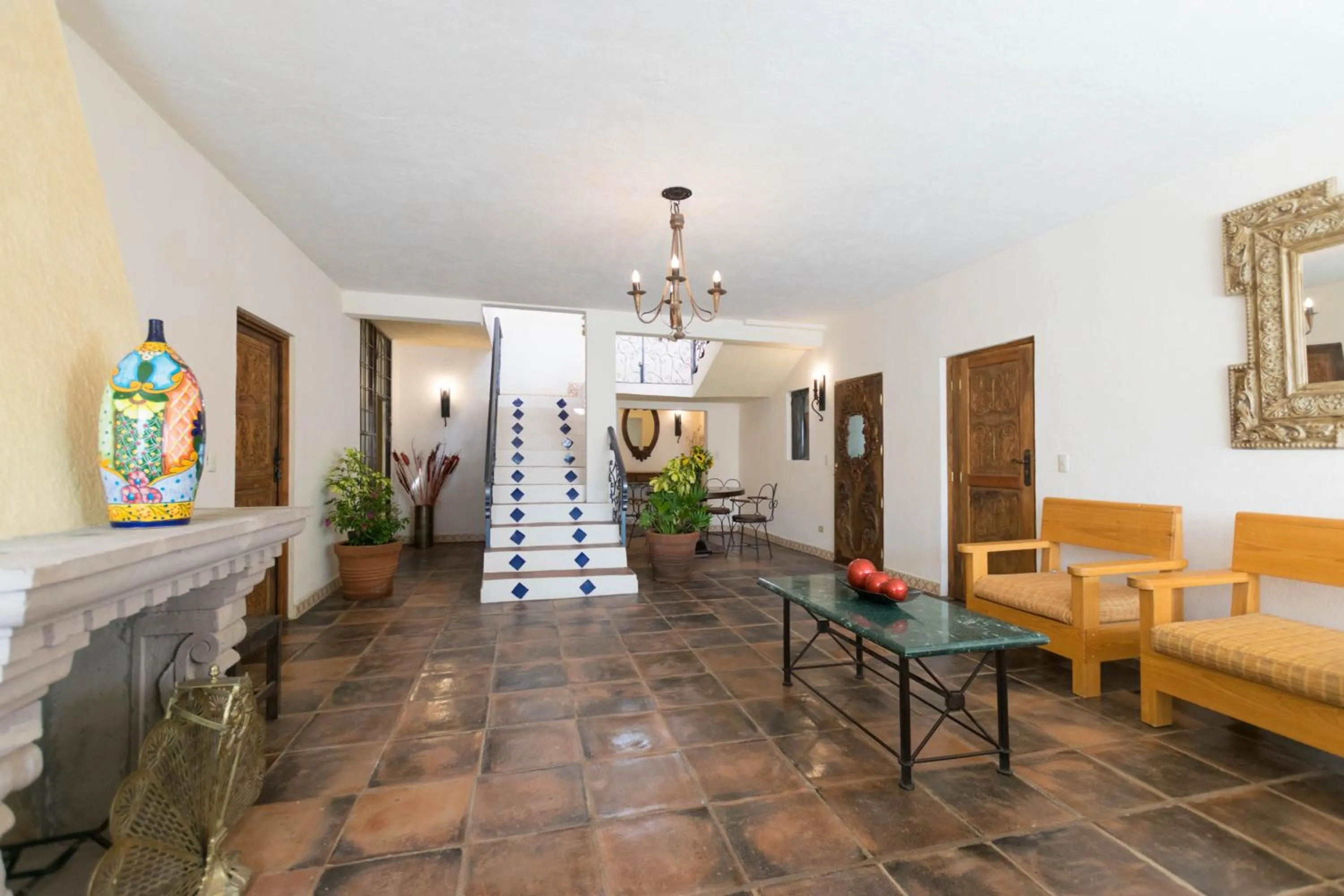Lobby or reception in Hotel Casa Santamaría