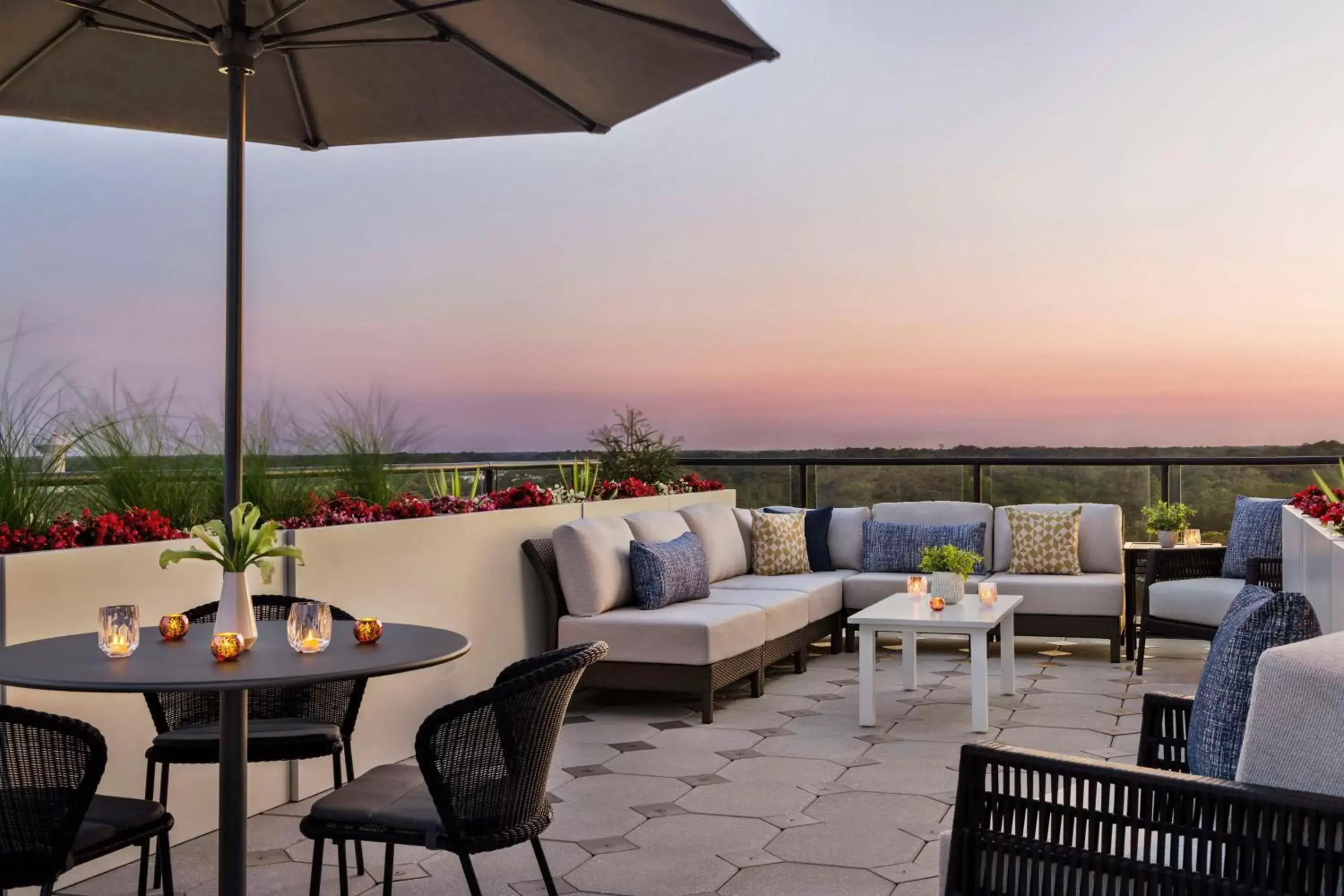 Patio in Hyatt Place Virginia Beach Oceanfront