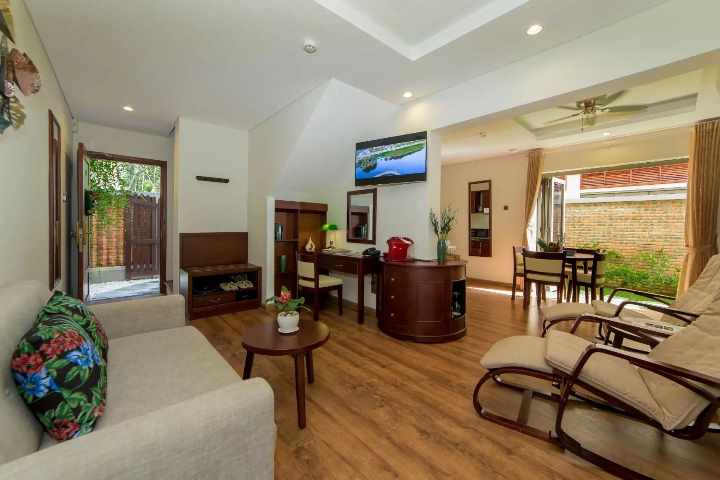 Living room in Silk Sense Hoi An River Resort