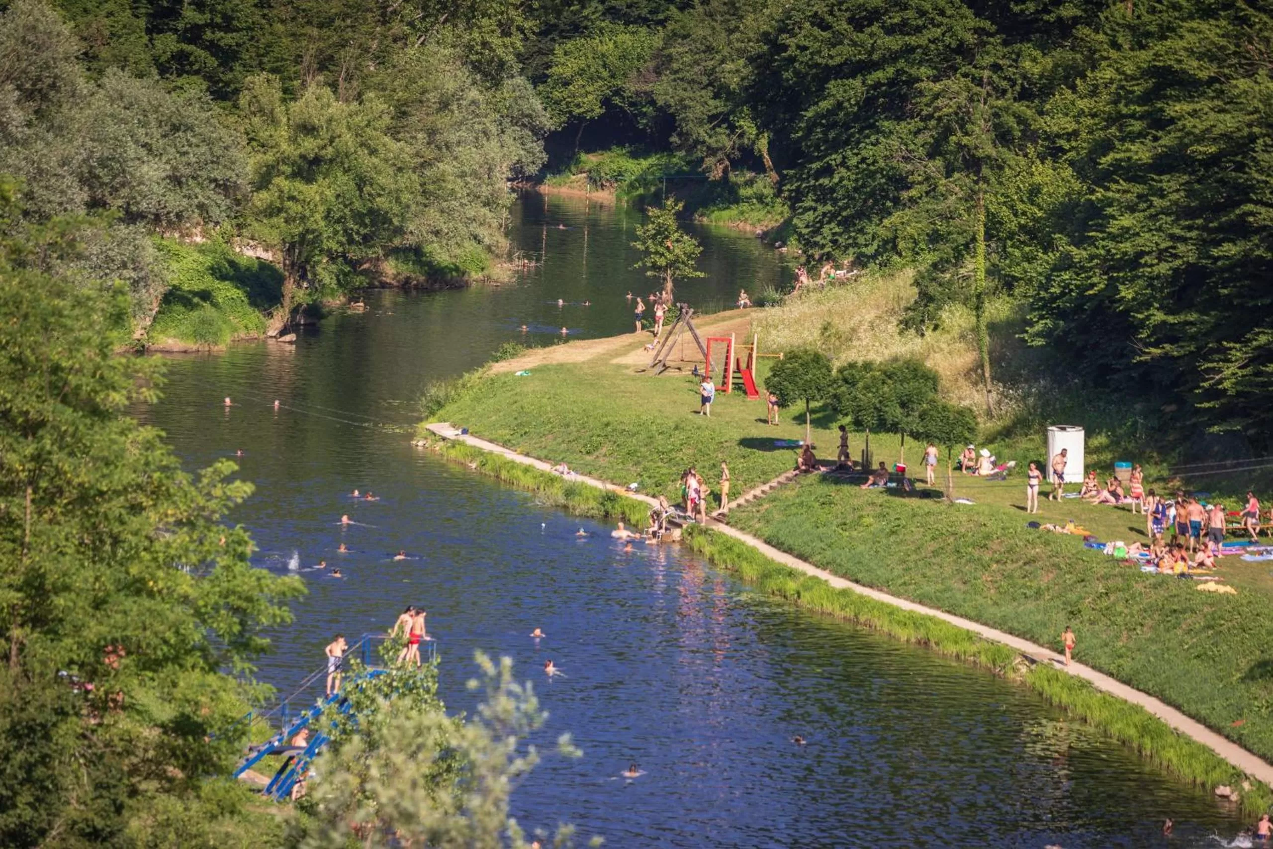 Beach in Hotel Mirjana & Rastoke