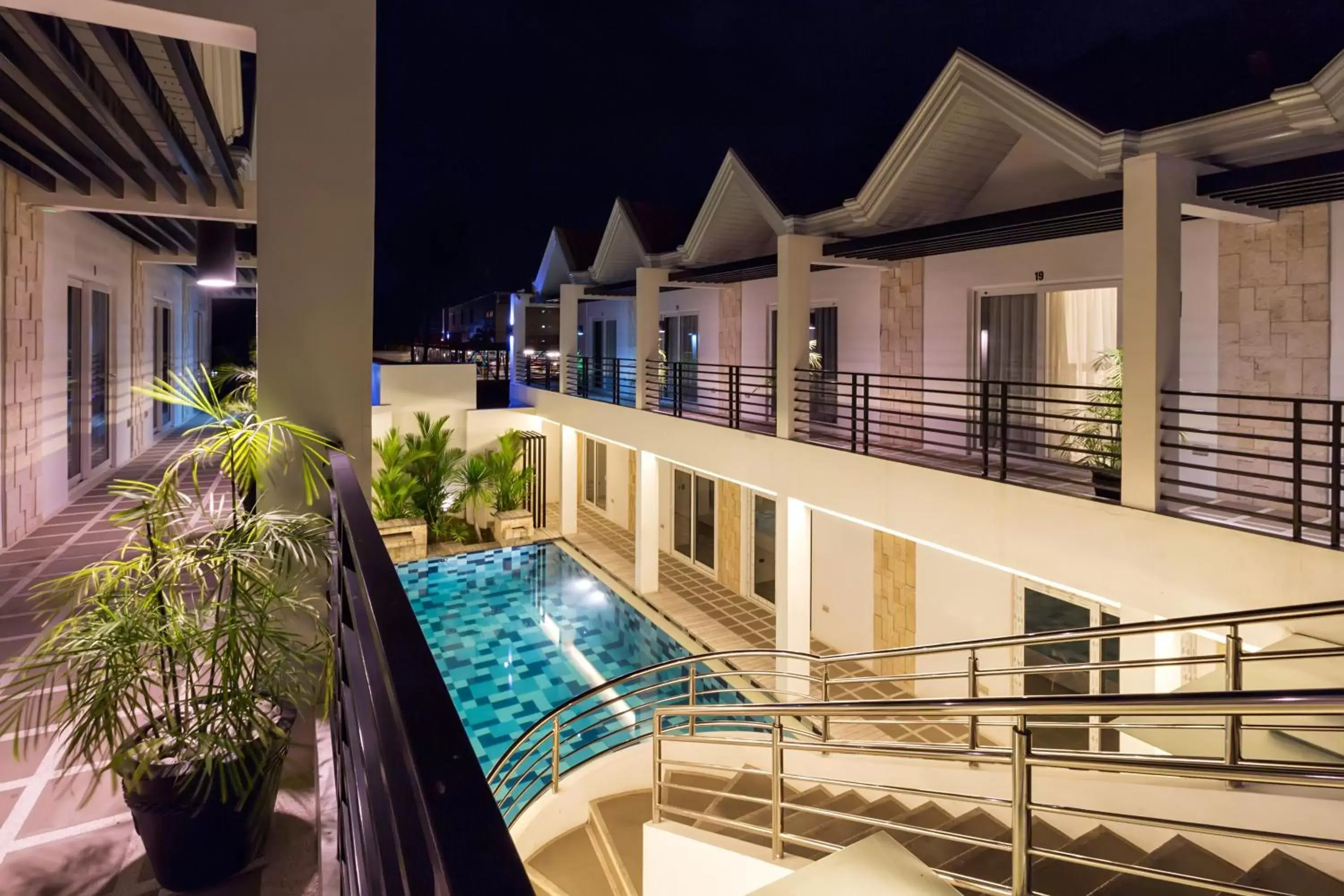 Pool view in Winds Boutique Hotel Pool view in Winds Boutique Hotel