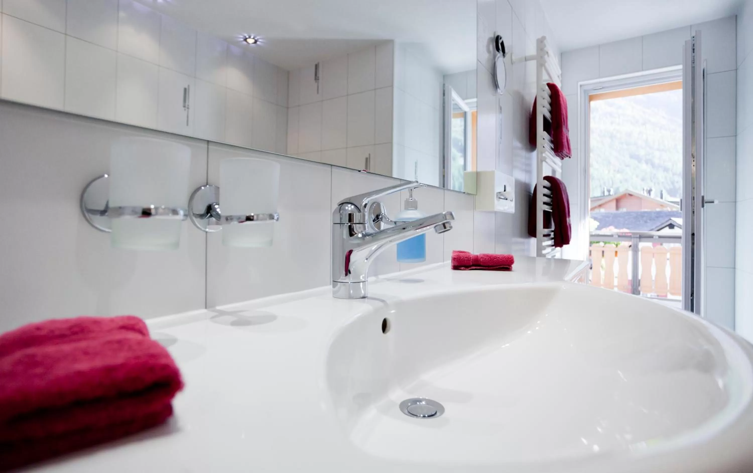 Shower in Hotel Christiania Saas-Fee