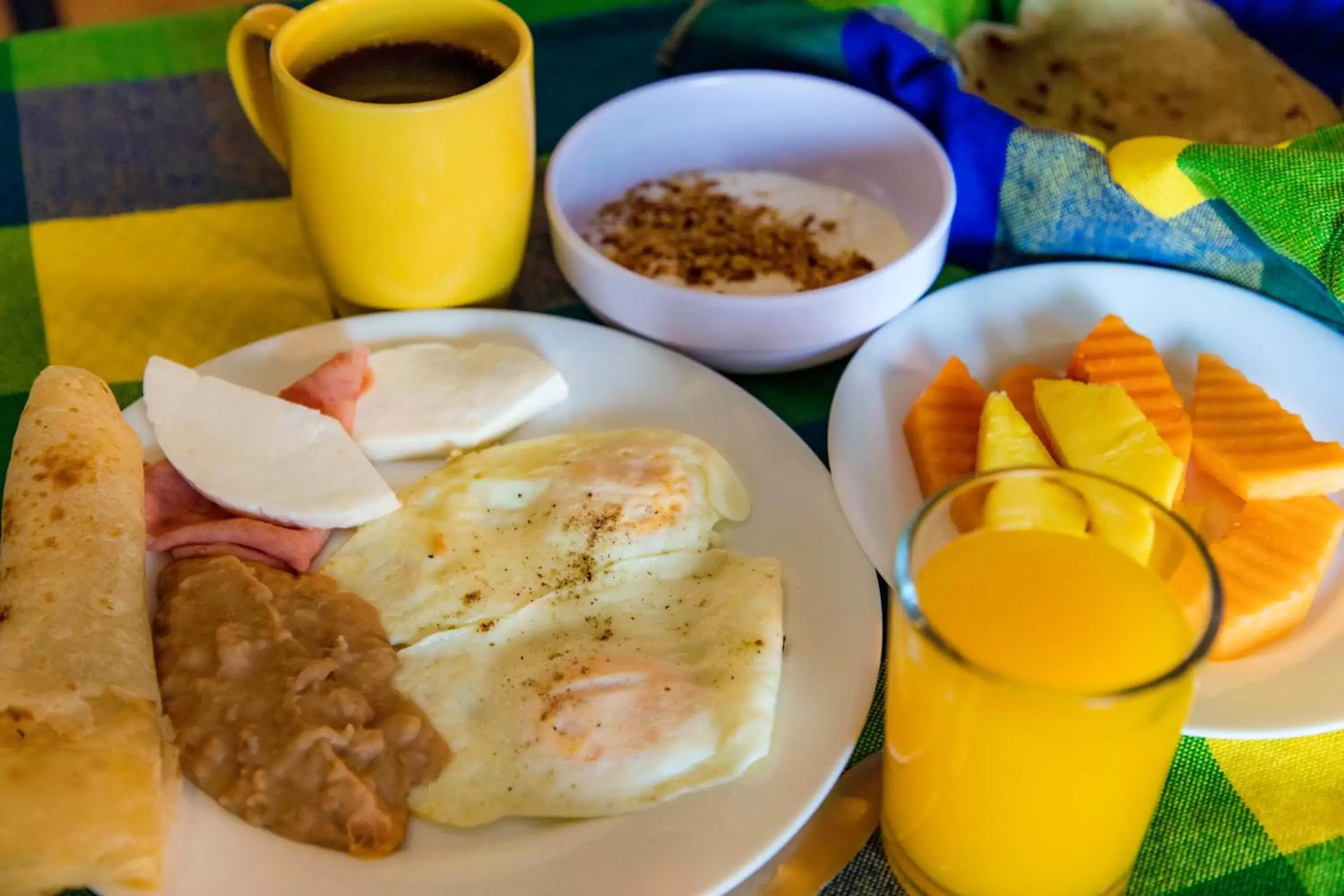 Continental breakfast in Hotel Posada Luna Sol