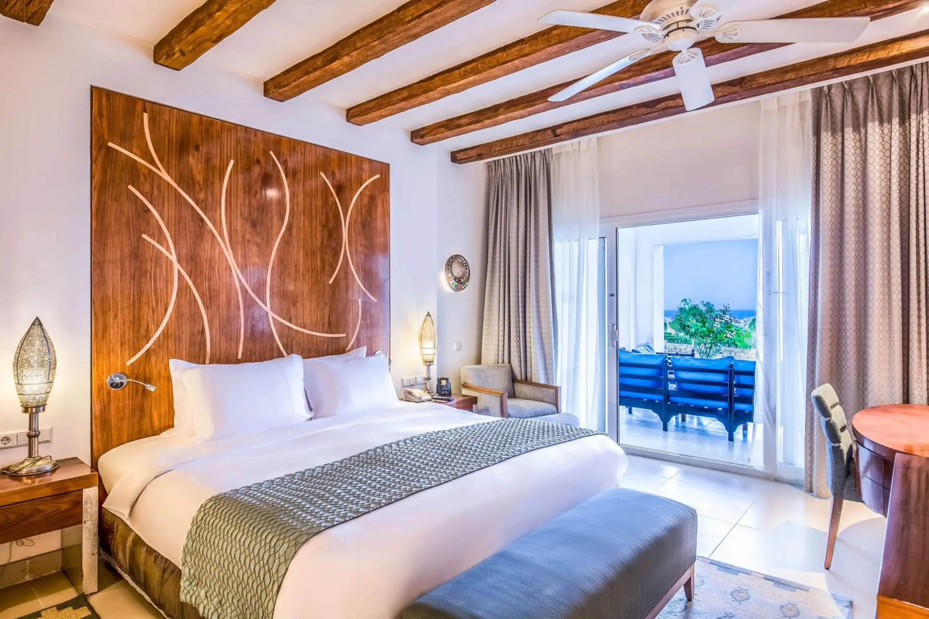 Bedroom, Bed in Hilton Marsa Alam Nubian Resort
