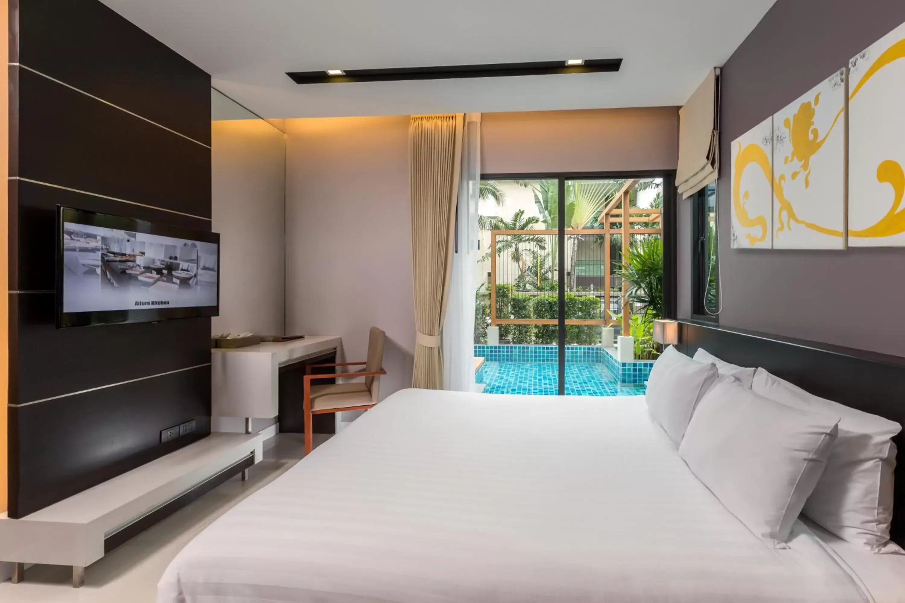 Bedroom, Bed in The Charm Resort Phuket - SHA Certified