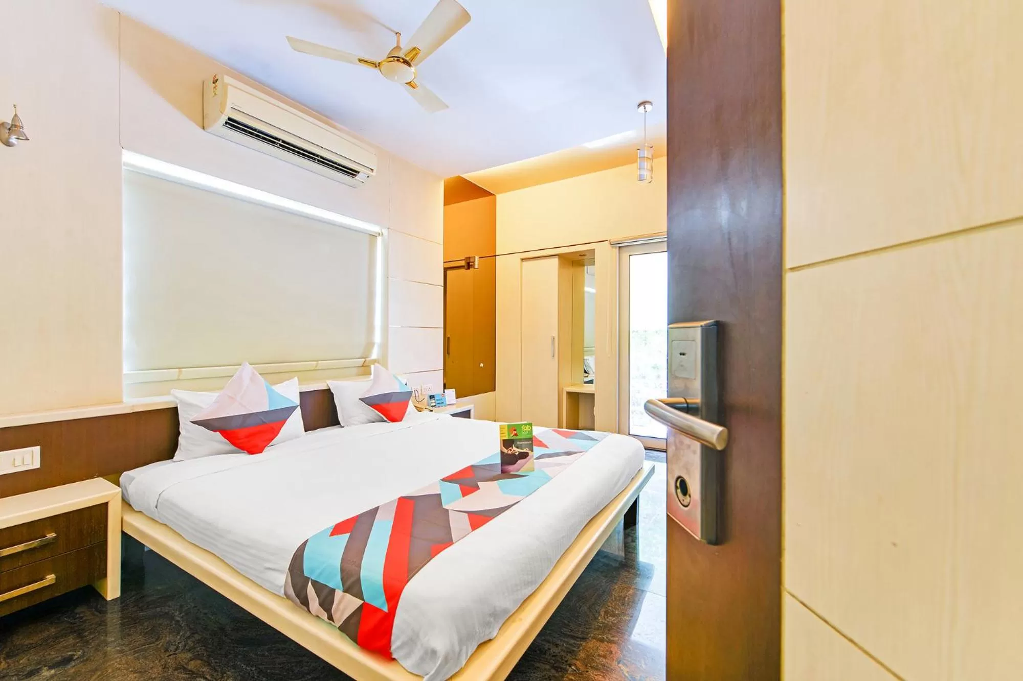 View (from property/room), Bed in FabHotel B Zone - Nr US Consulate