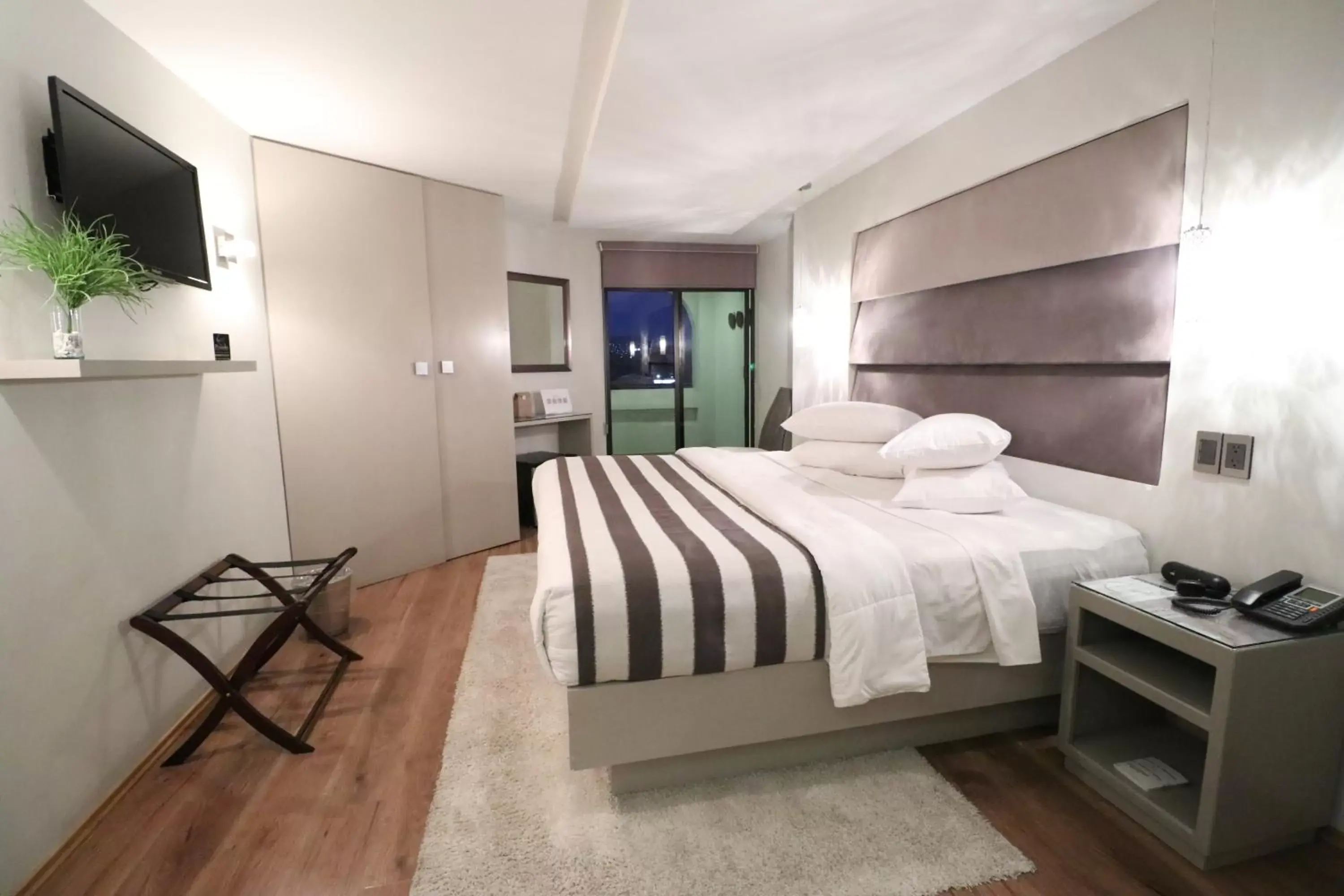 Bed in Hotel Posada Tulancingo