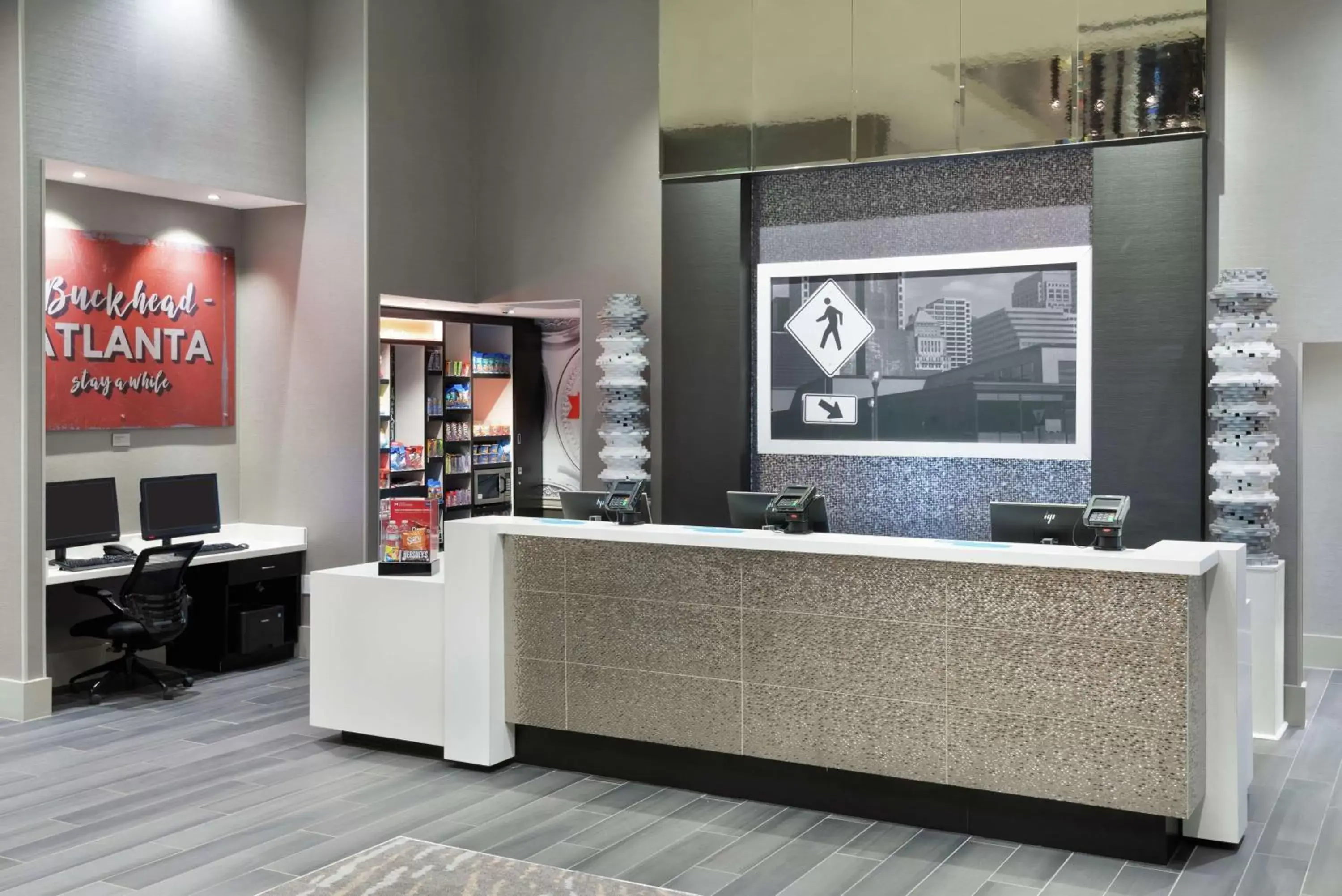 Lobby or reception, Lobby/Reception in Hampton Inn & Suites Atlanta Buckhead Place