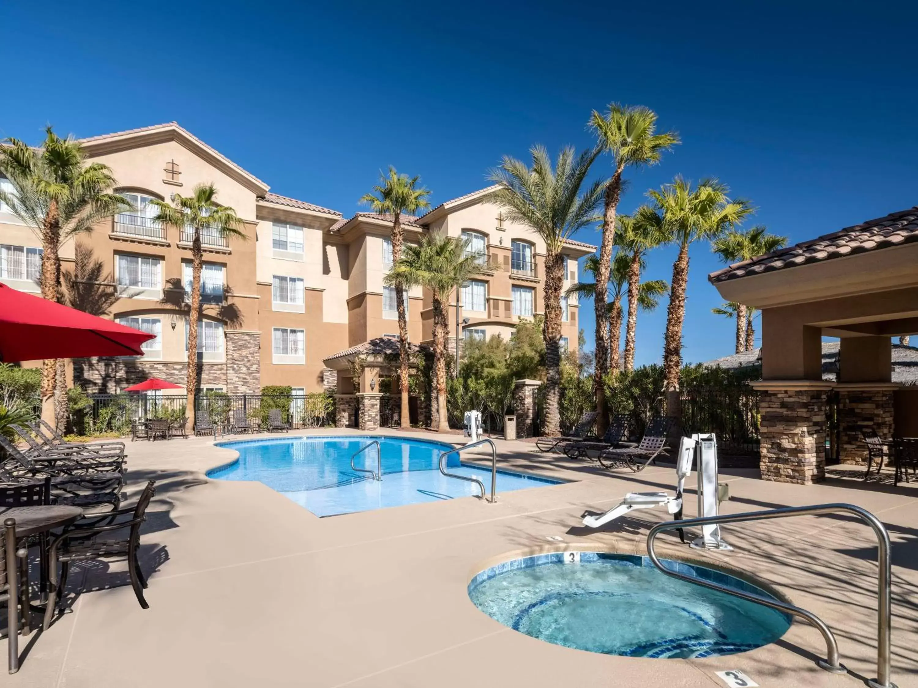 Pool view, Swimming Pool in Hilton Garden Inn Las Vegas Strip South