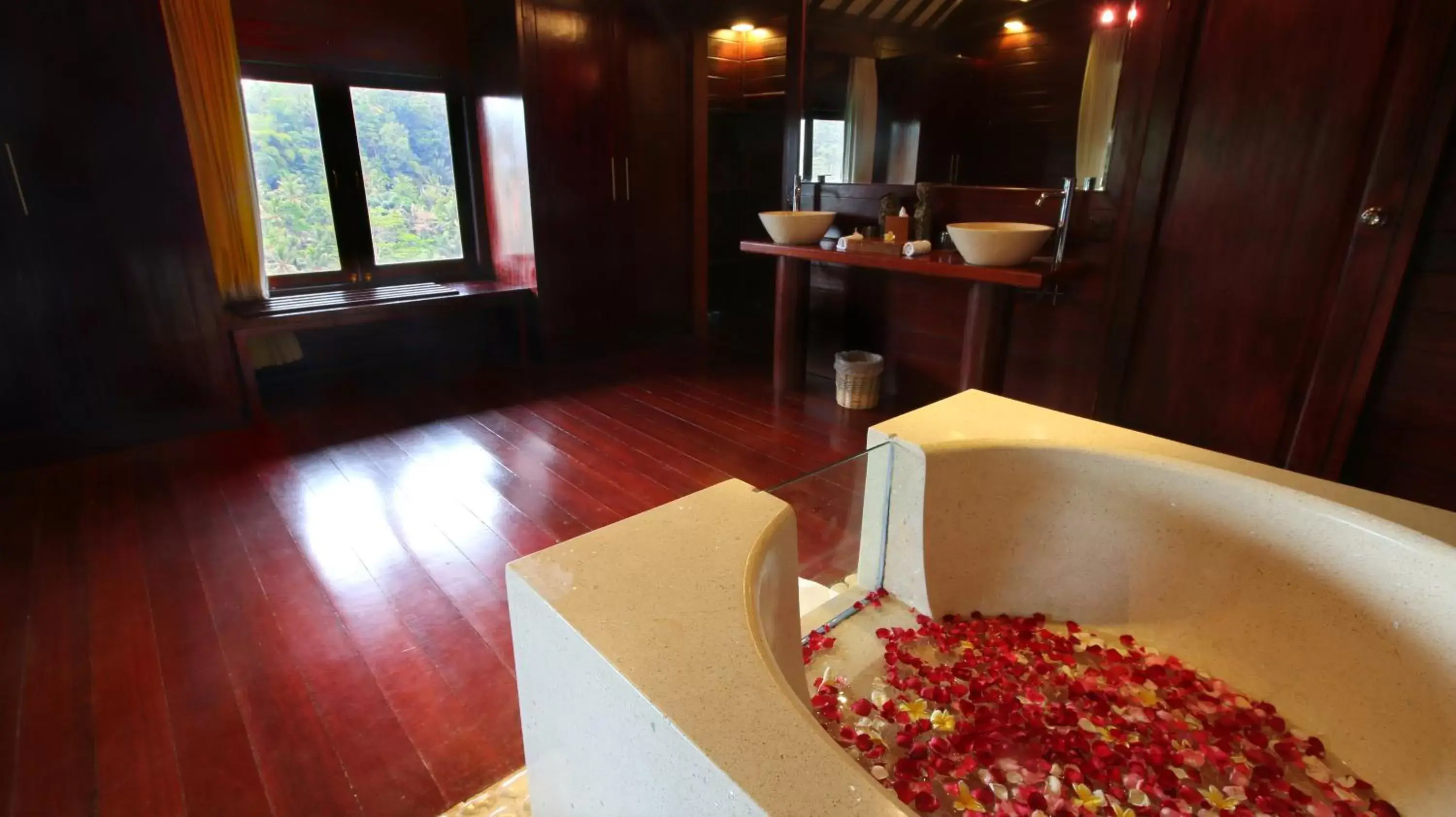 Bathroom in Kupu Kupu Barong Villas and Tree Spa by L’OCCITANE