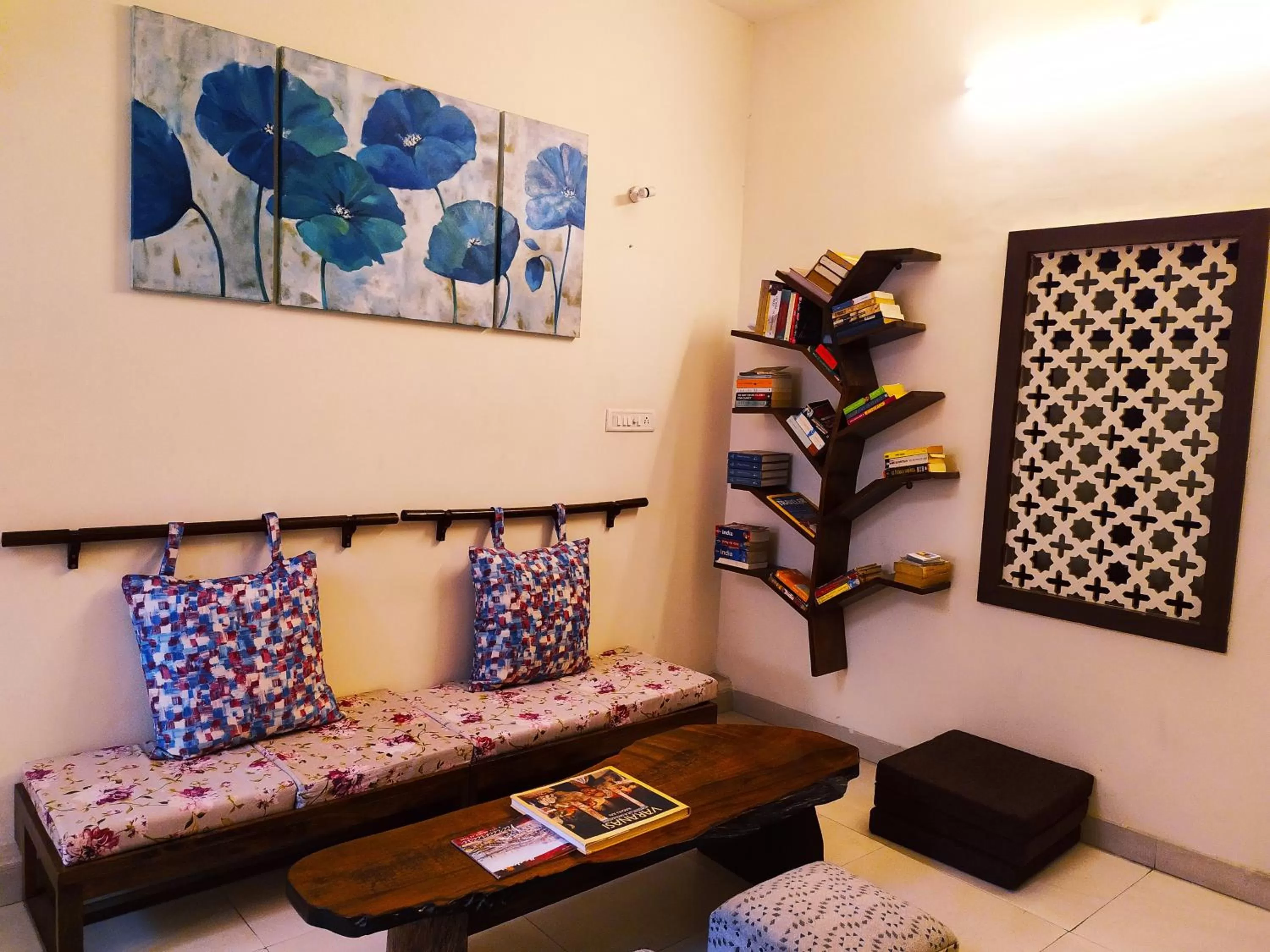 Living room, Seating Area in Safarnama Varanasi