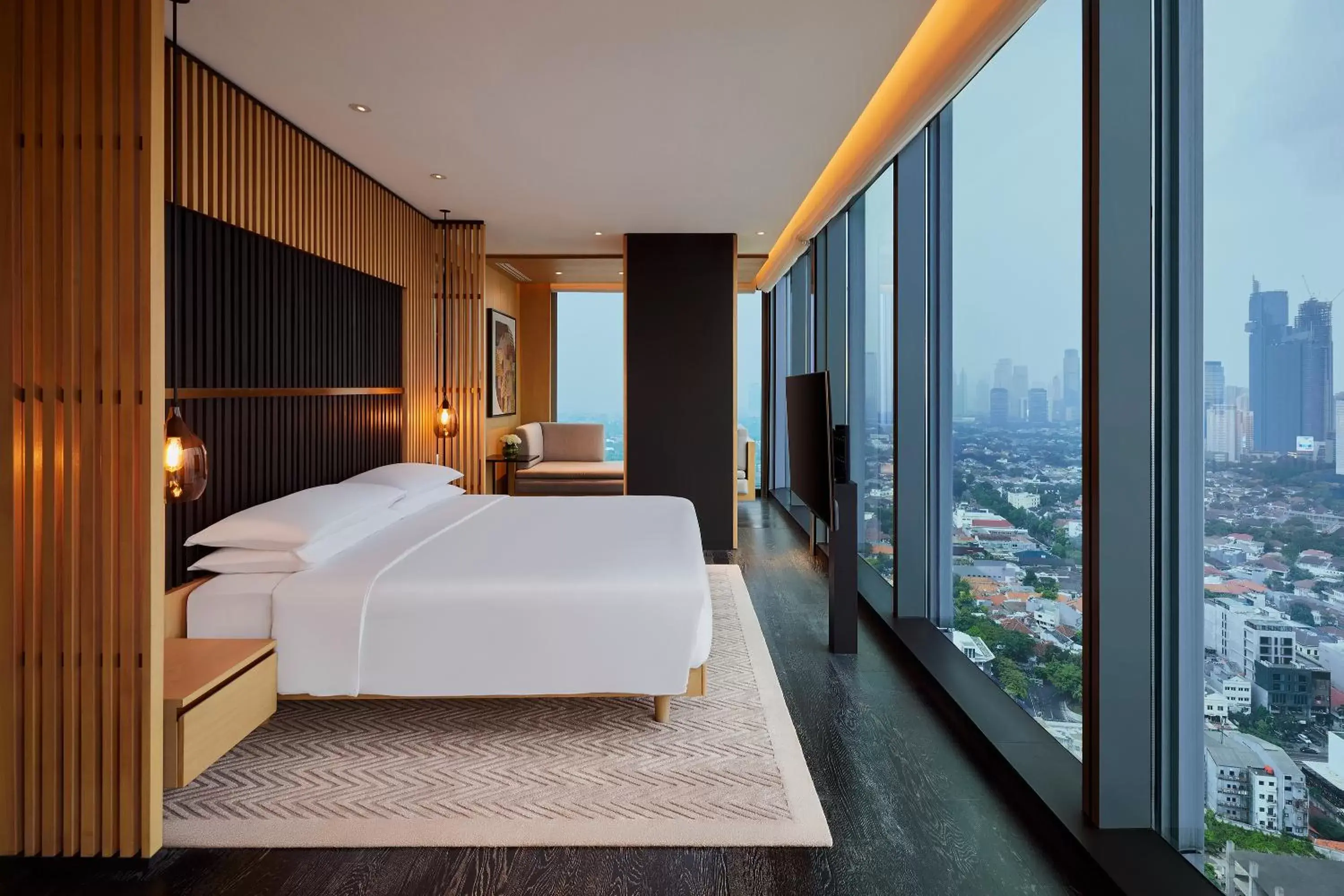 Bed in Park Hyatt Jakarta