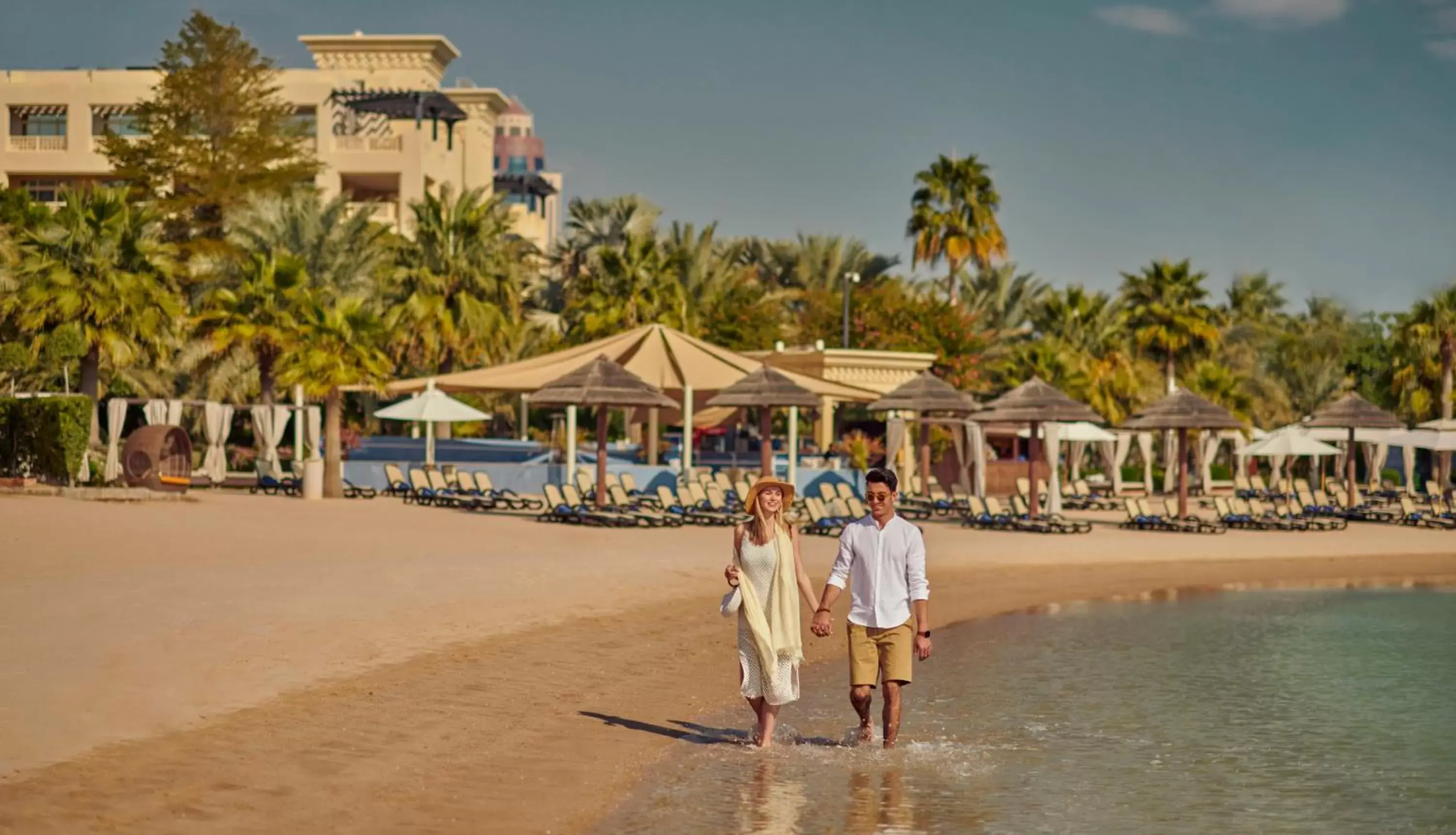 People, Beach in Grand Hyatt Doha Hotel & Villas