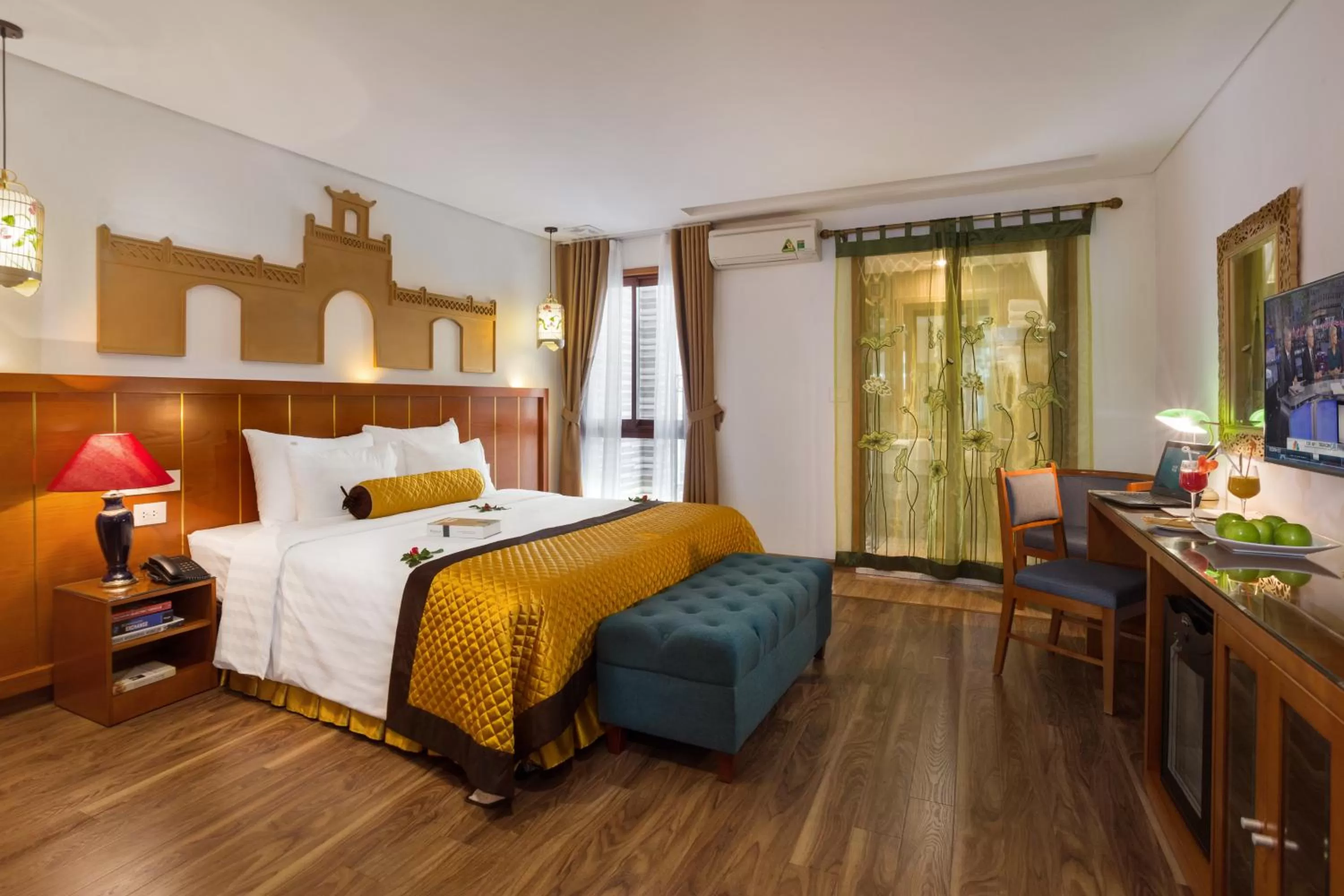 Photo of the whole room, Bed in Hanoi Golden Holiday Hotel