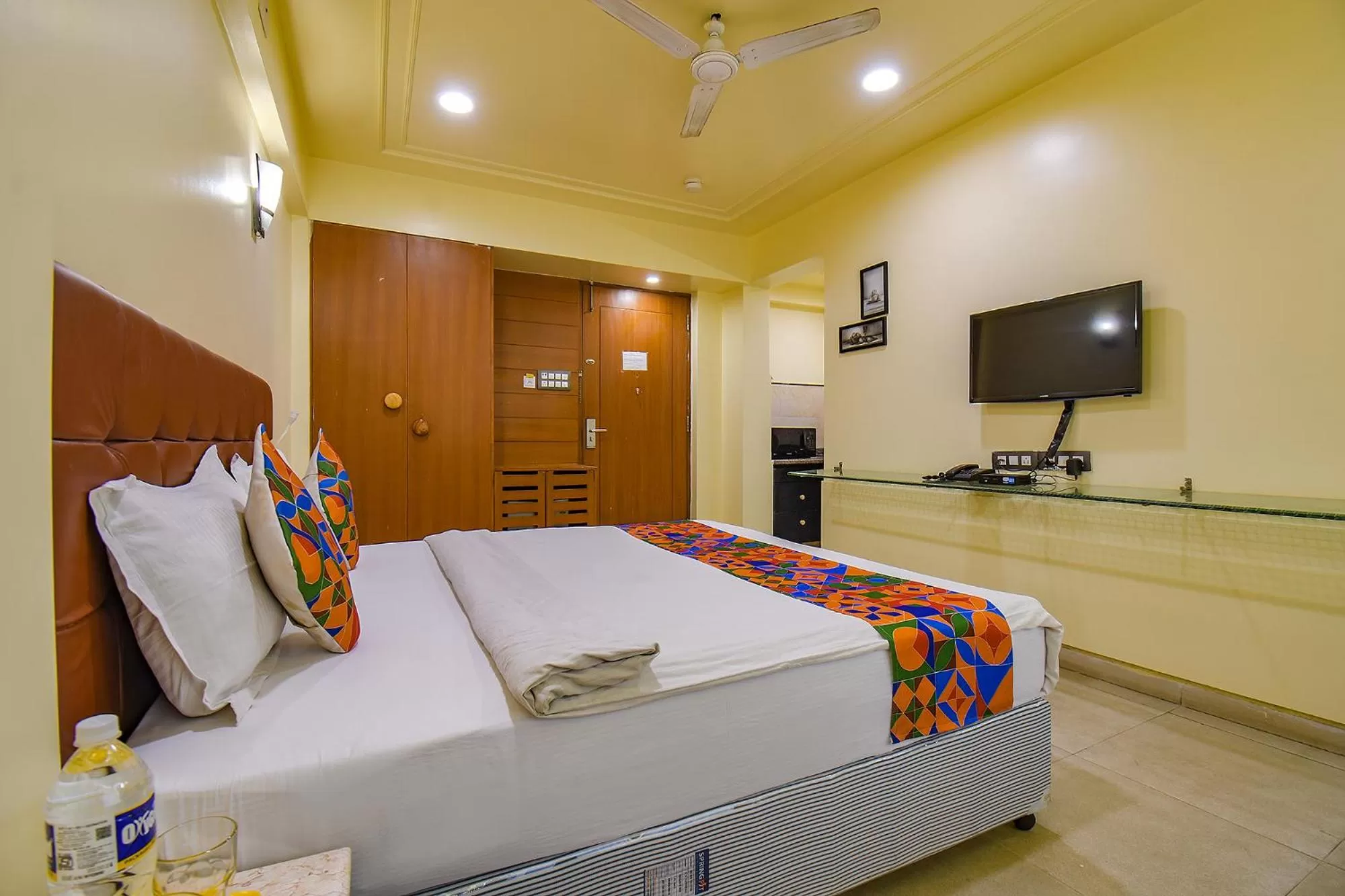 Bed in FabHotel SR Wakad - Nr Mall of Millenium