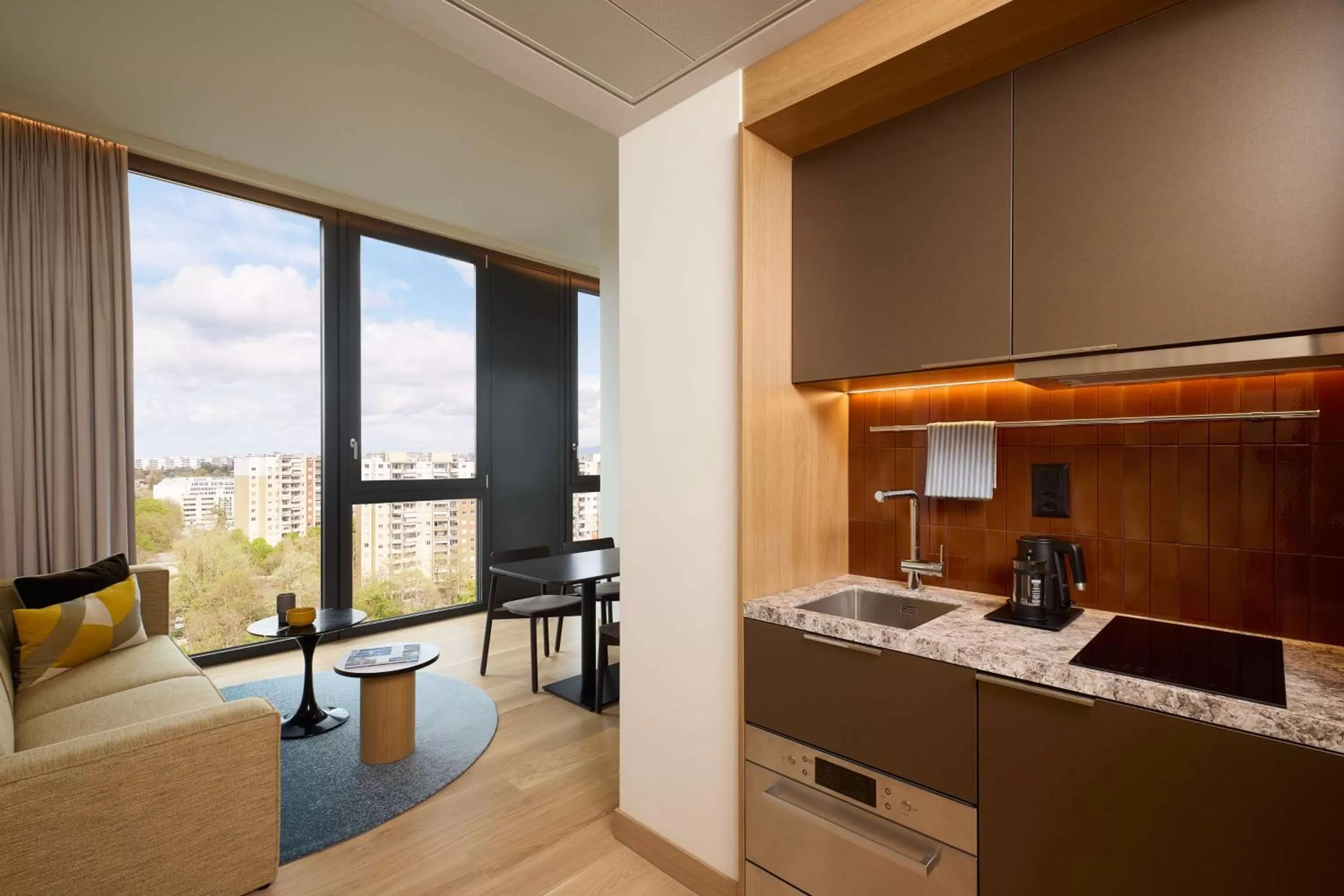 Kitchen or kitchenette in Adina Apartment Hotel Geneva