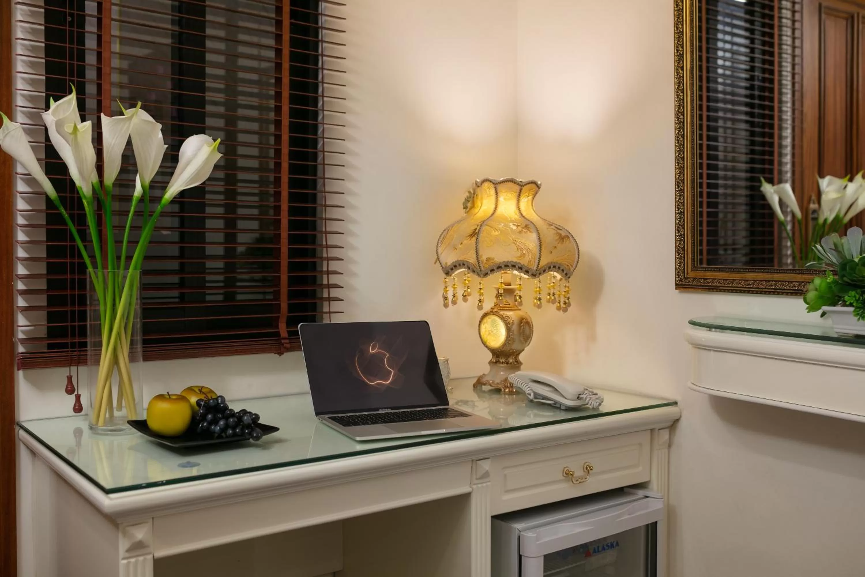 Seating area in TrangTrang Boutique Hotel