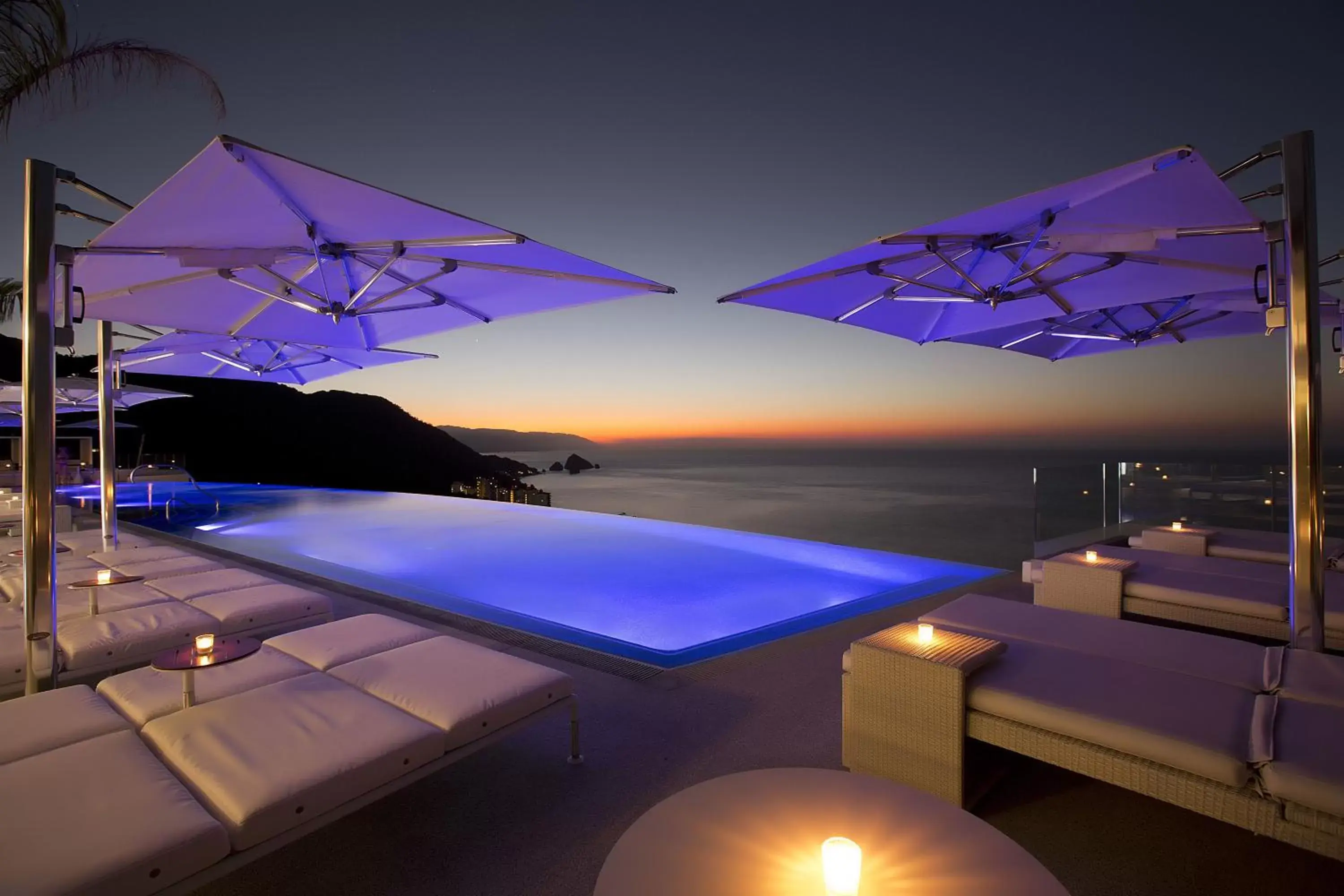 Night, Swimming Pool in Hotel Mousai - Adults Only