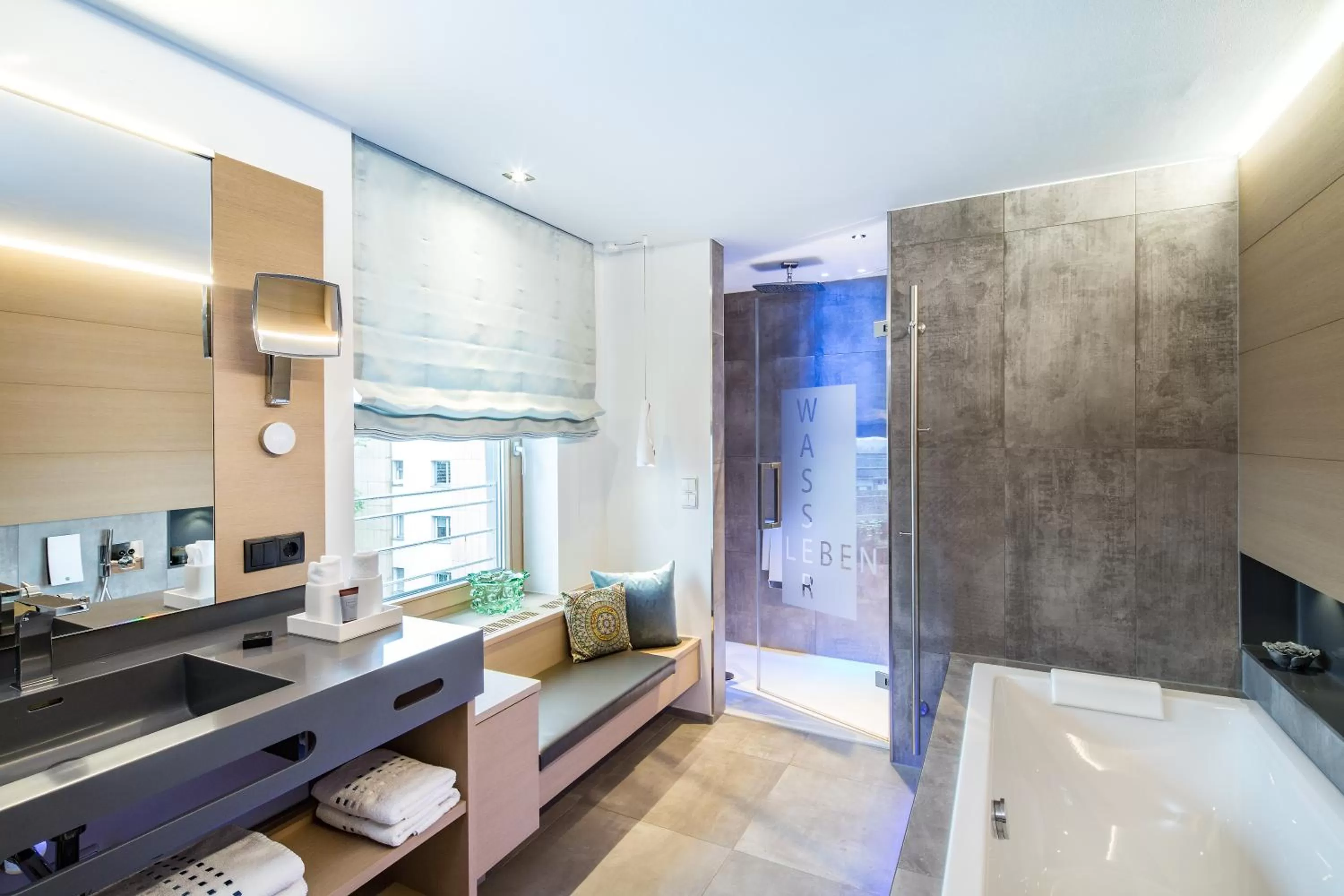 Bathroom in hirschen dornbirn - das boutiquestyle hotel - skyrelax & wellness im rooftop