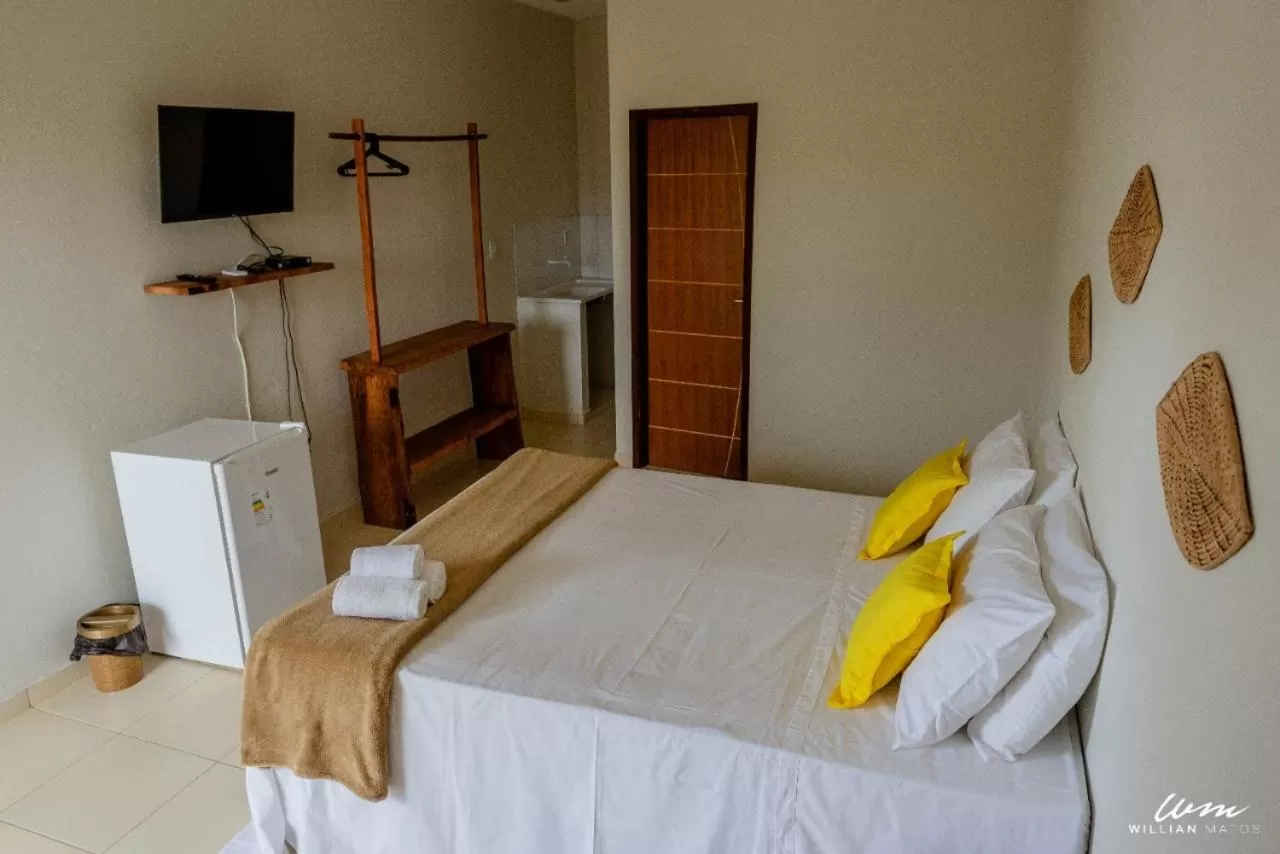 Bed in Pousada Quinta do Patacho