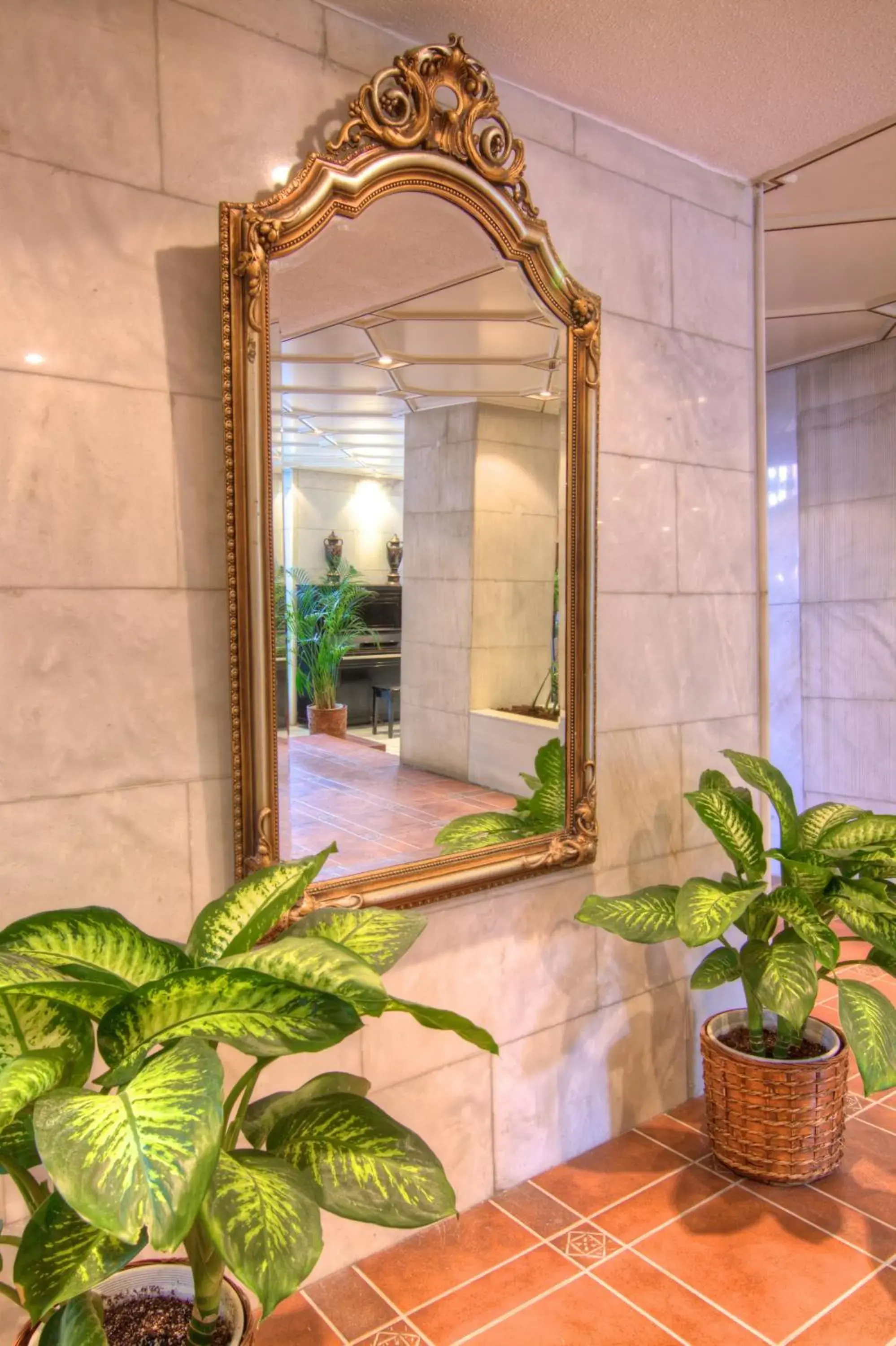 Decorative detail, Bathroom in Fortezza Hotel
