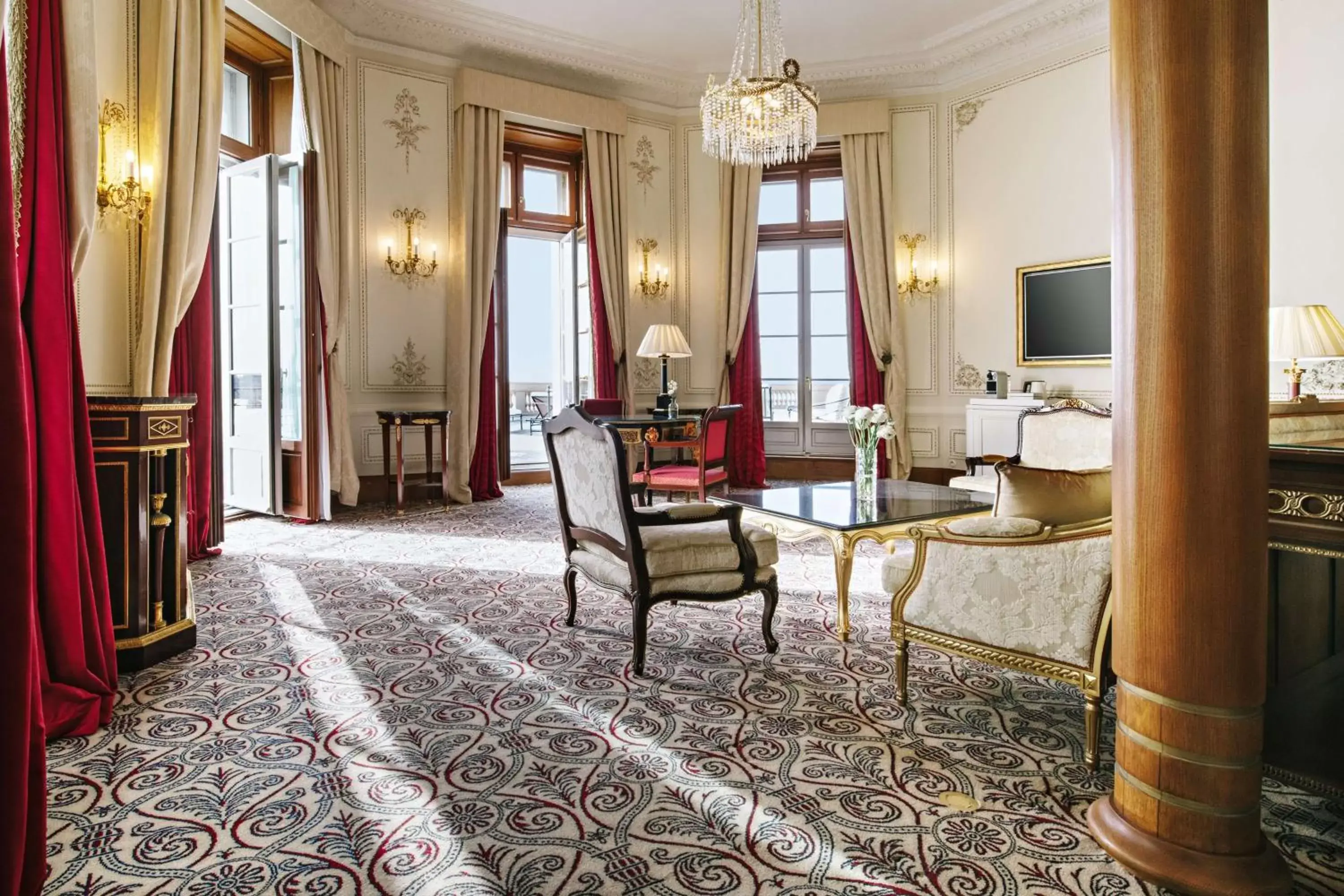 Photo of the whole room, Seating Area in Hôtel du Palais Biarritz, in The Unbound Collection by Hyatt