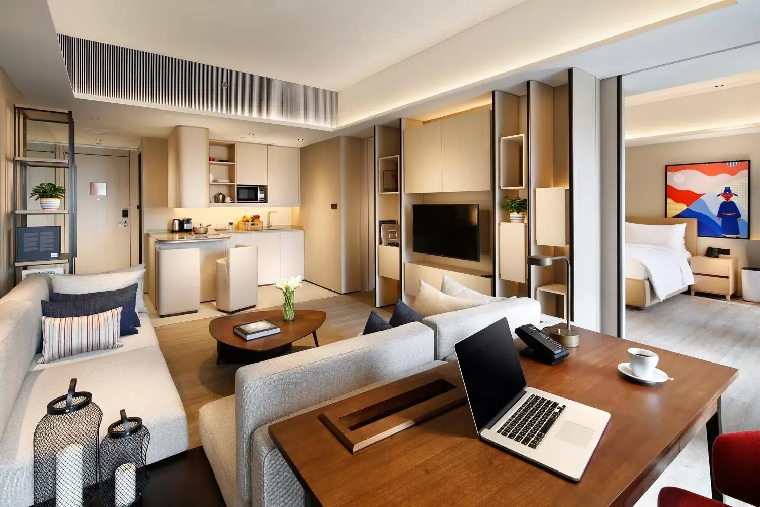 Living room in Artyzen Habitat Dongzhimen Beijing Living room in Artyzen Habitat Dongzhimen Beijing