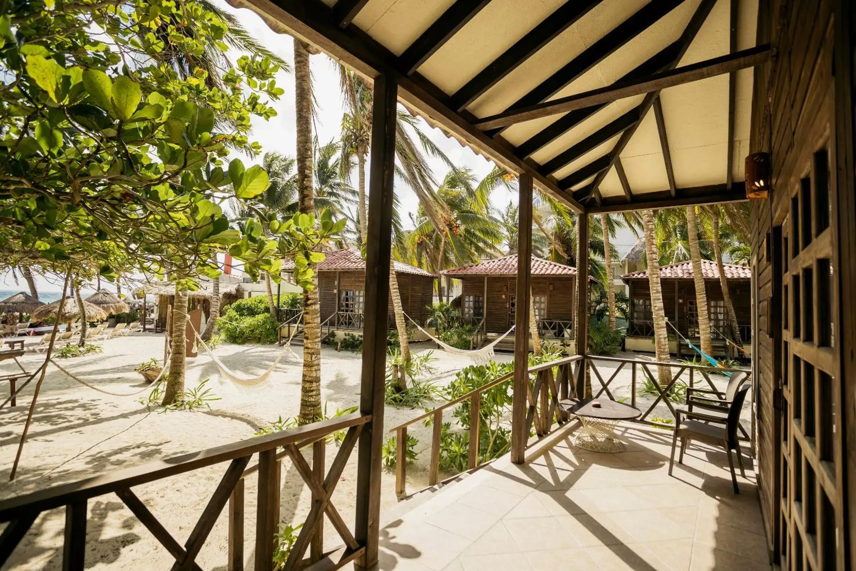 Day, Balcony/Terrace in Petit Lafitte Beach Front Hotel & Bungalows