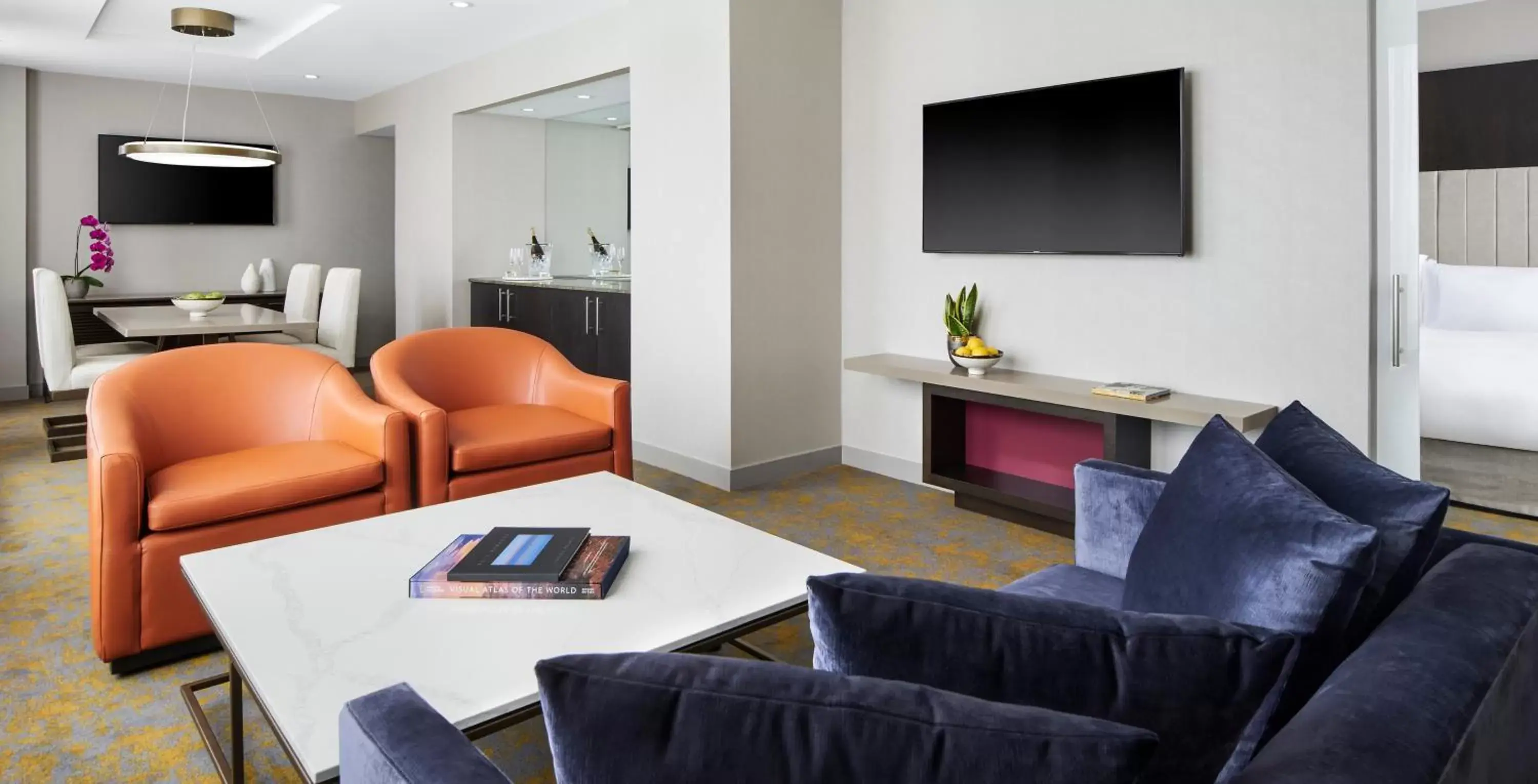 Seating Area in Hotel X Toronto by Library Hotel Collection