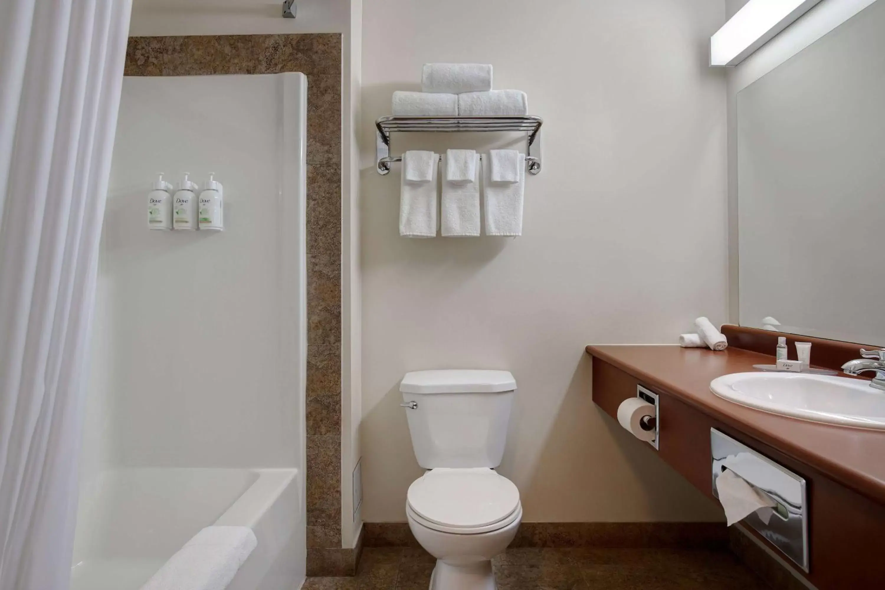 TV and multimedia, Bathroom in Days Inn by Wyndham Dawson Creek