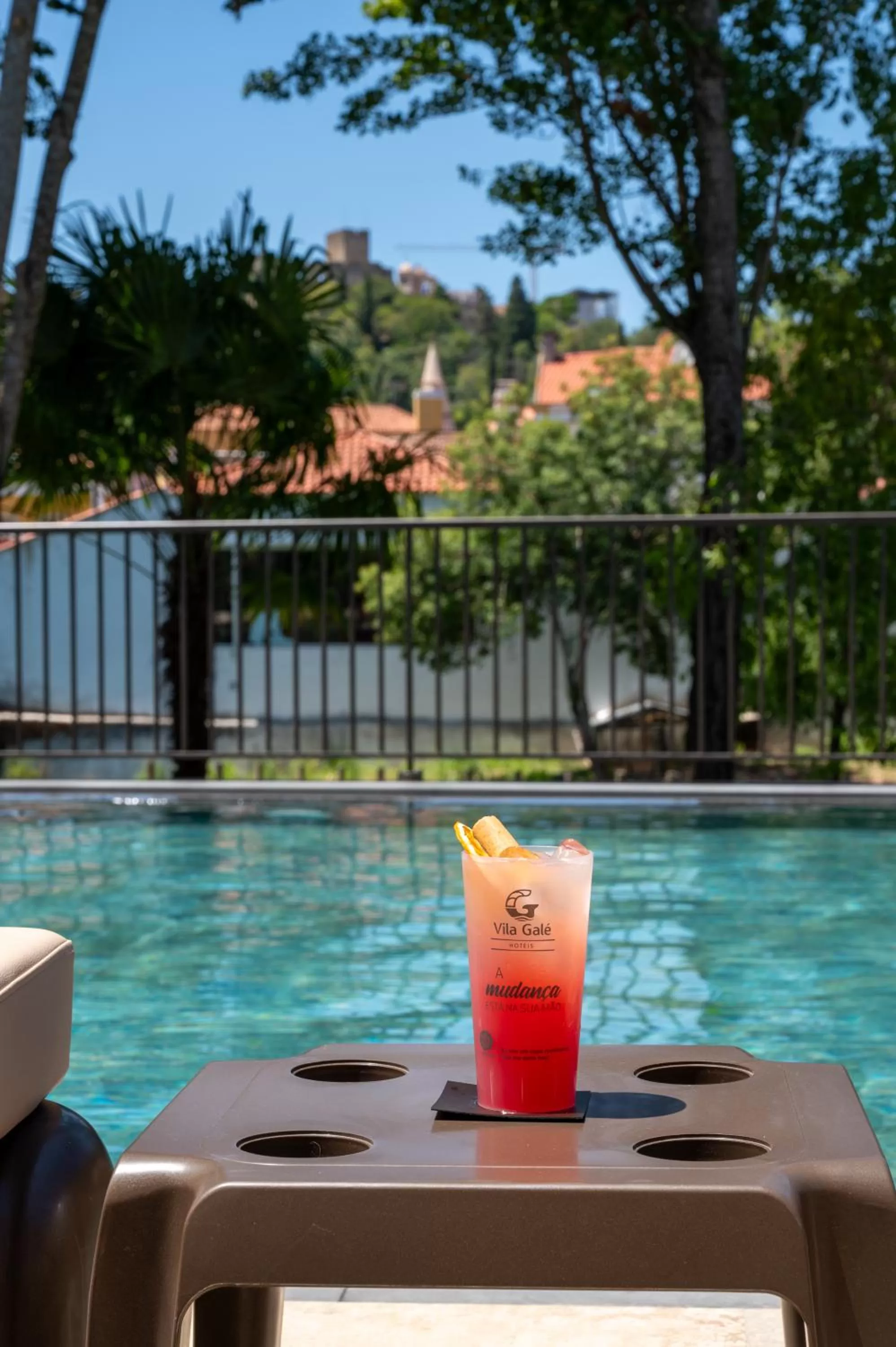 Pool view in Vila Gale Collection Tomar
