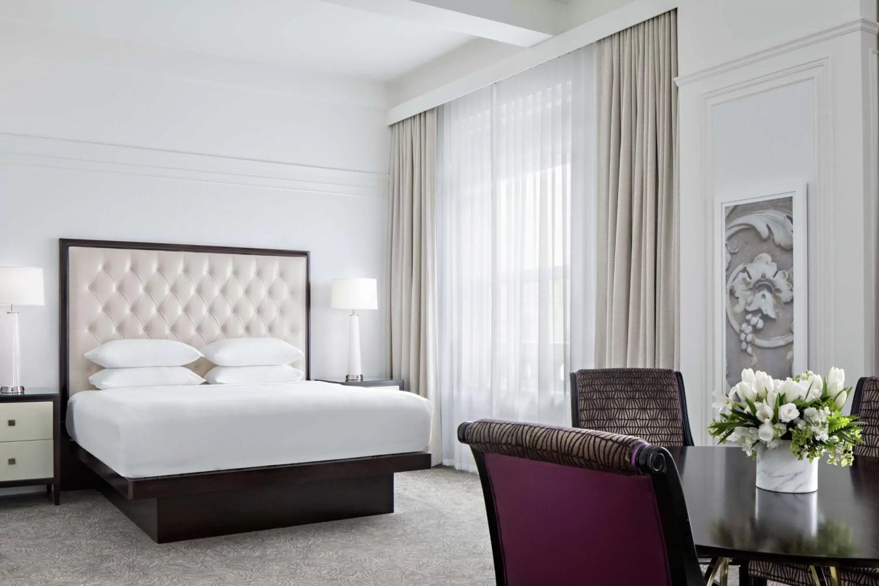 Bed in Amway Grand Plaza Hotel, Curio Collection by Hilton