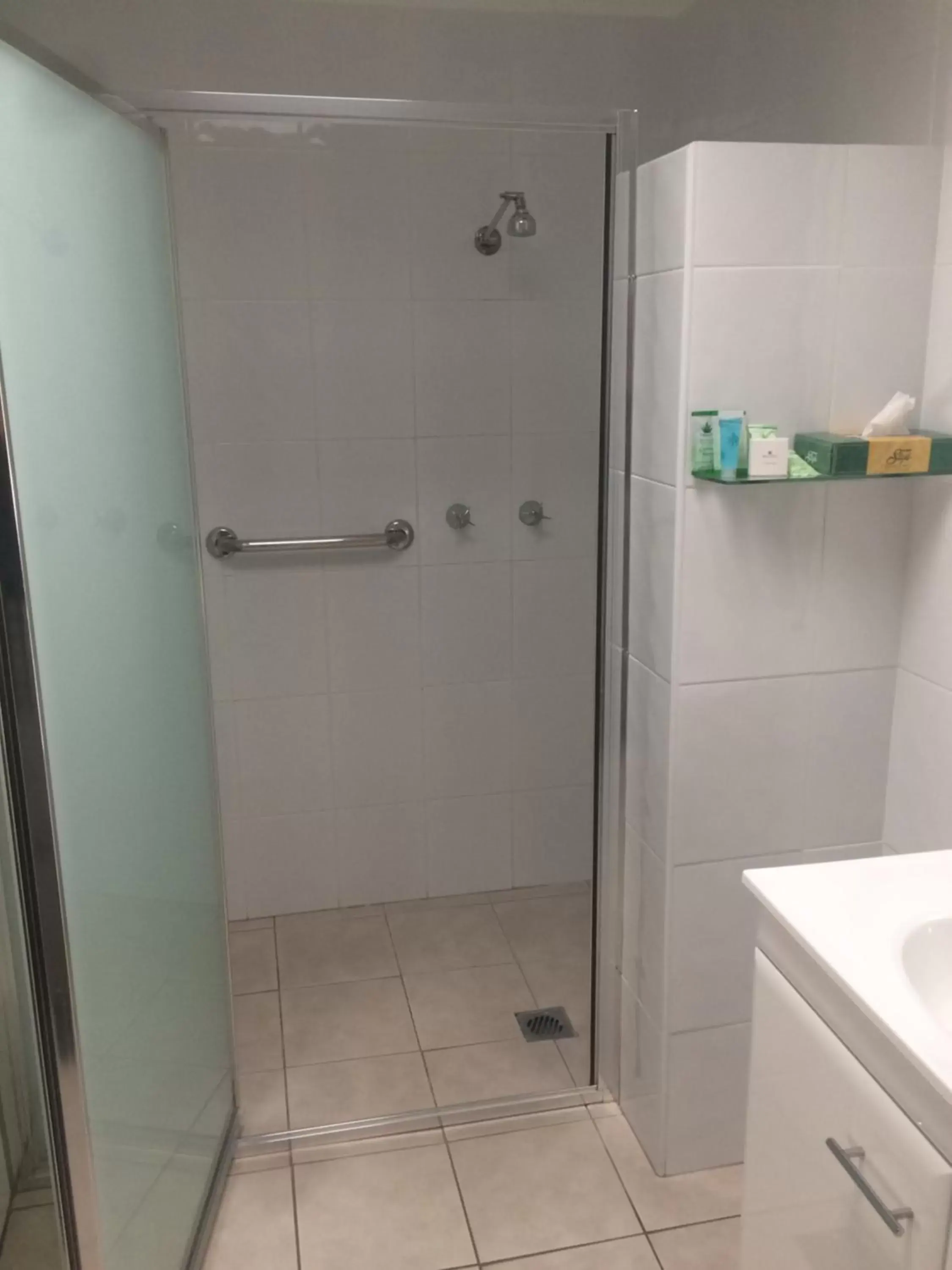 Shower, Bathroom in Alexander Motor Inn