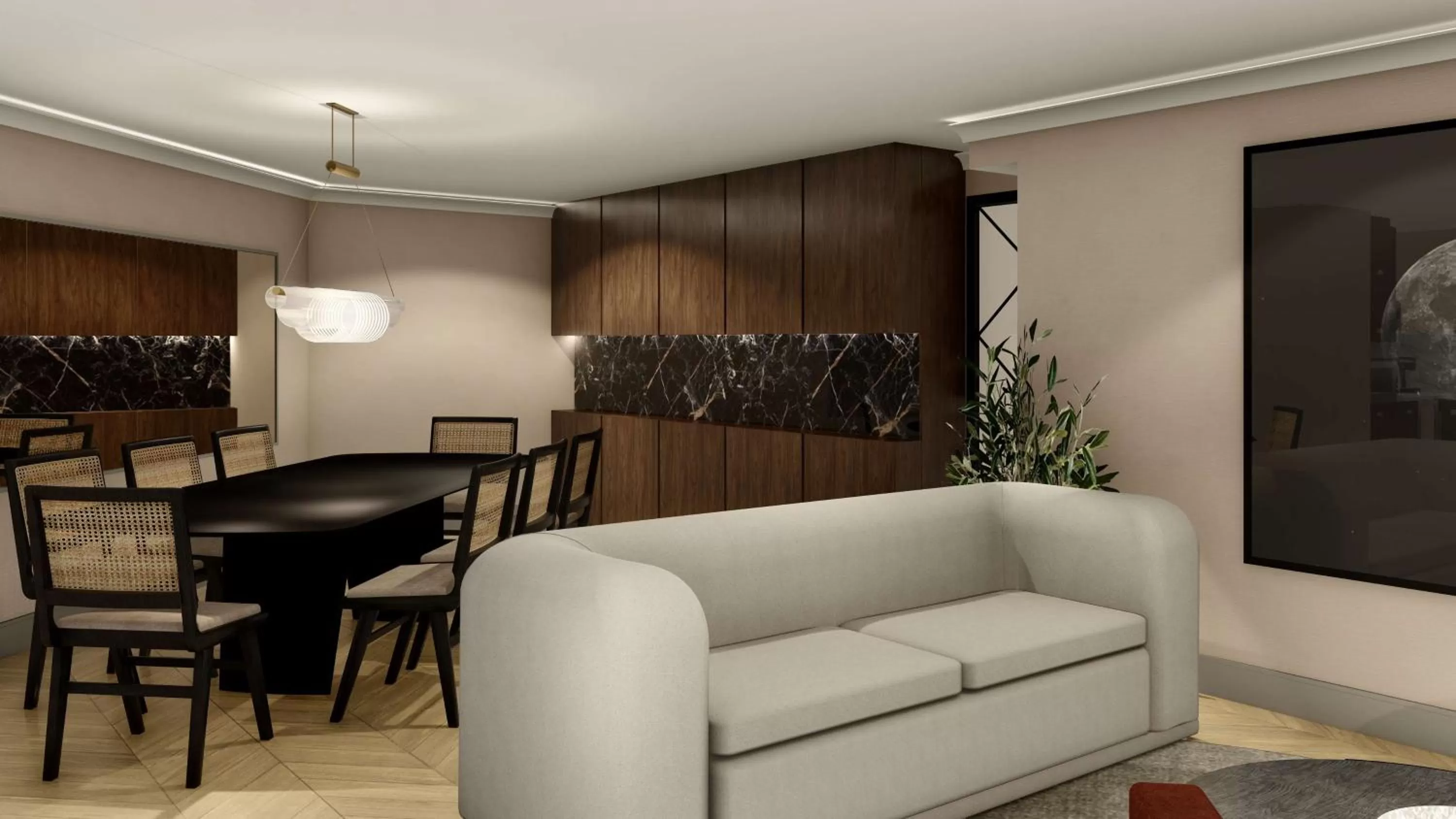 Living room in Vogue Hotel Montreal Downtown, Curio Collection by Hilton