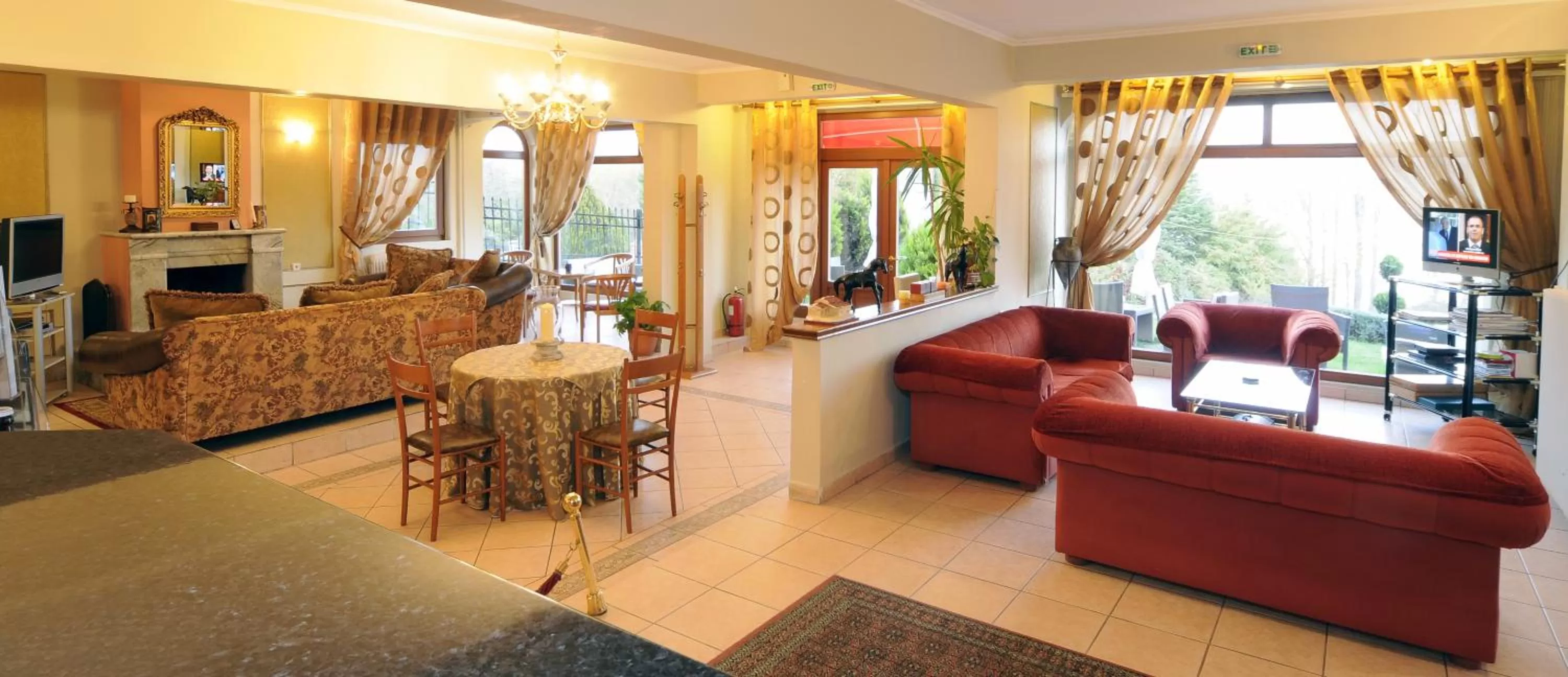 Lobby or reception in Anastassiou Hotel - Bike and motorcycle friendly hotel