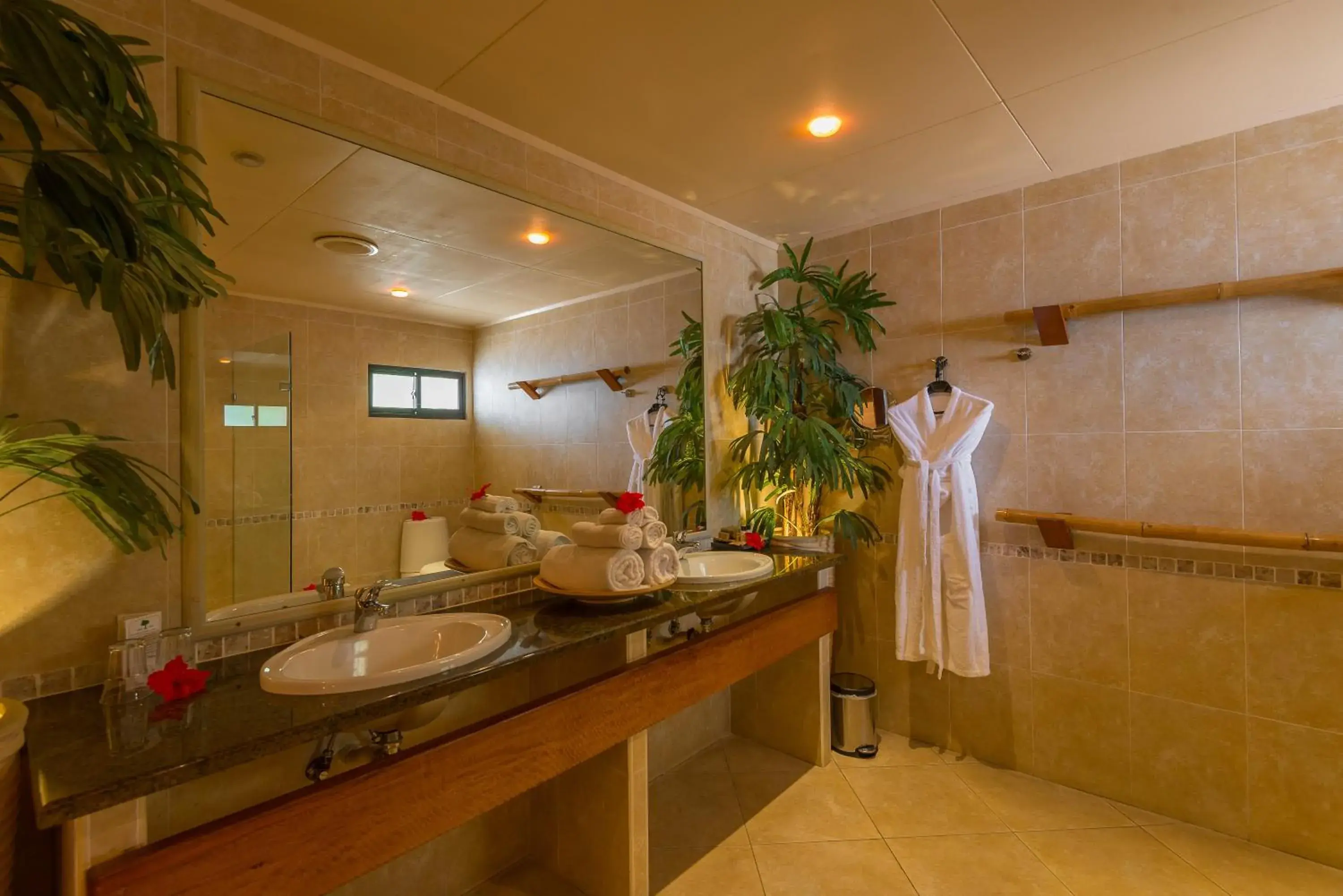 Bathroom in Coco de Mer and Black Parrot Suites