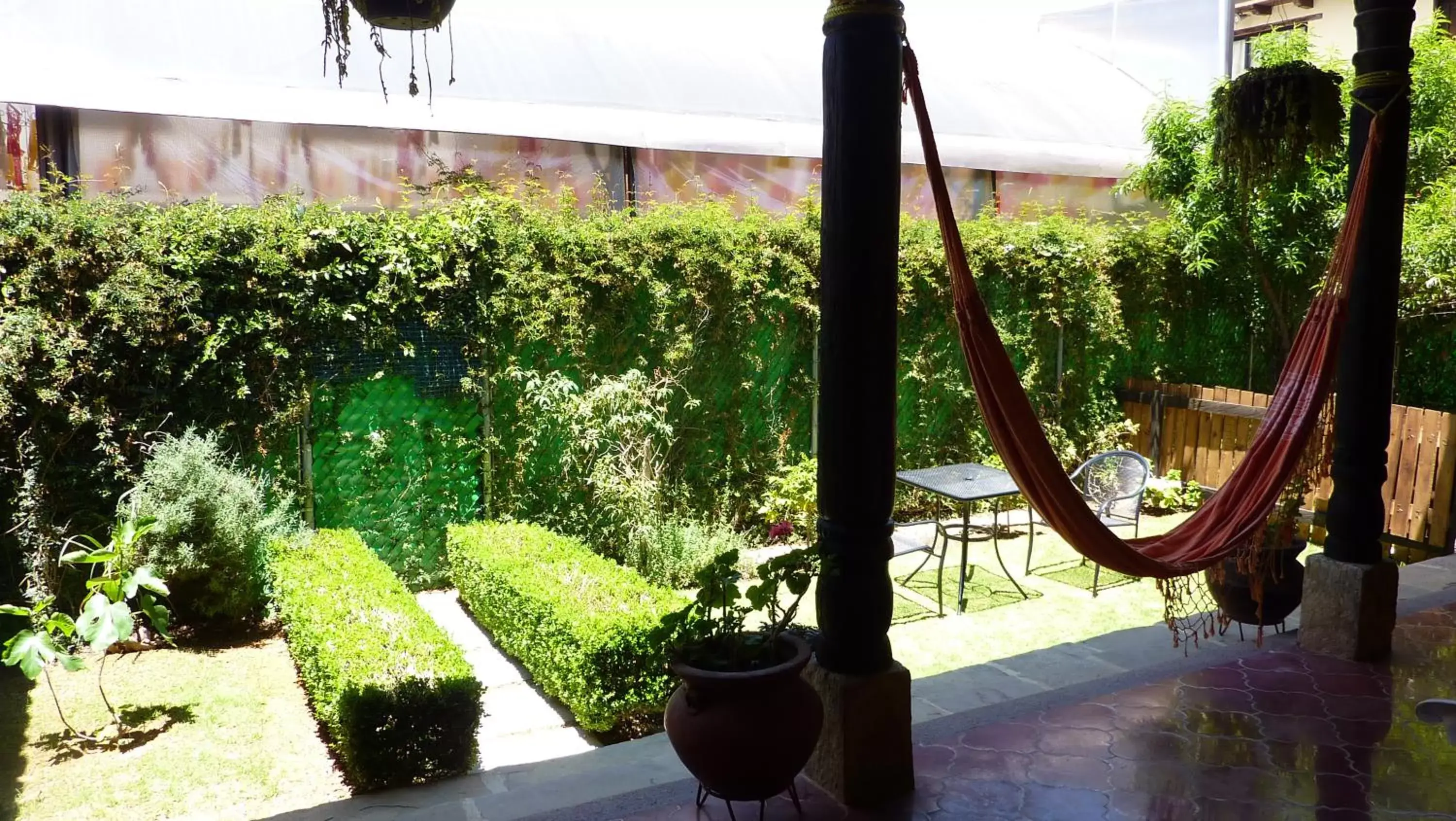 Patio in Hotel Ocho Barrios