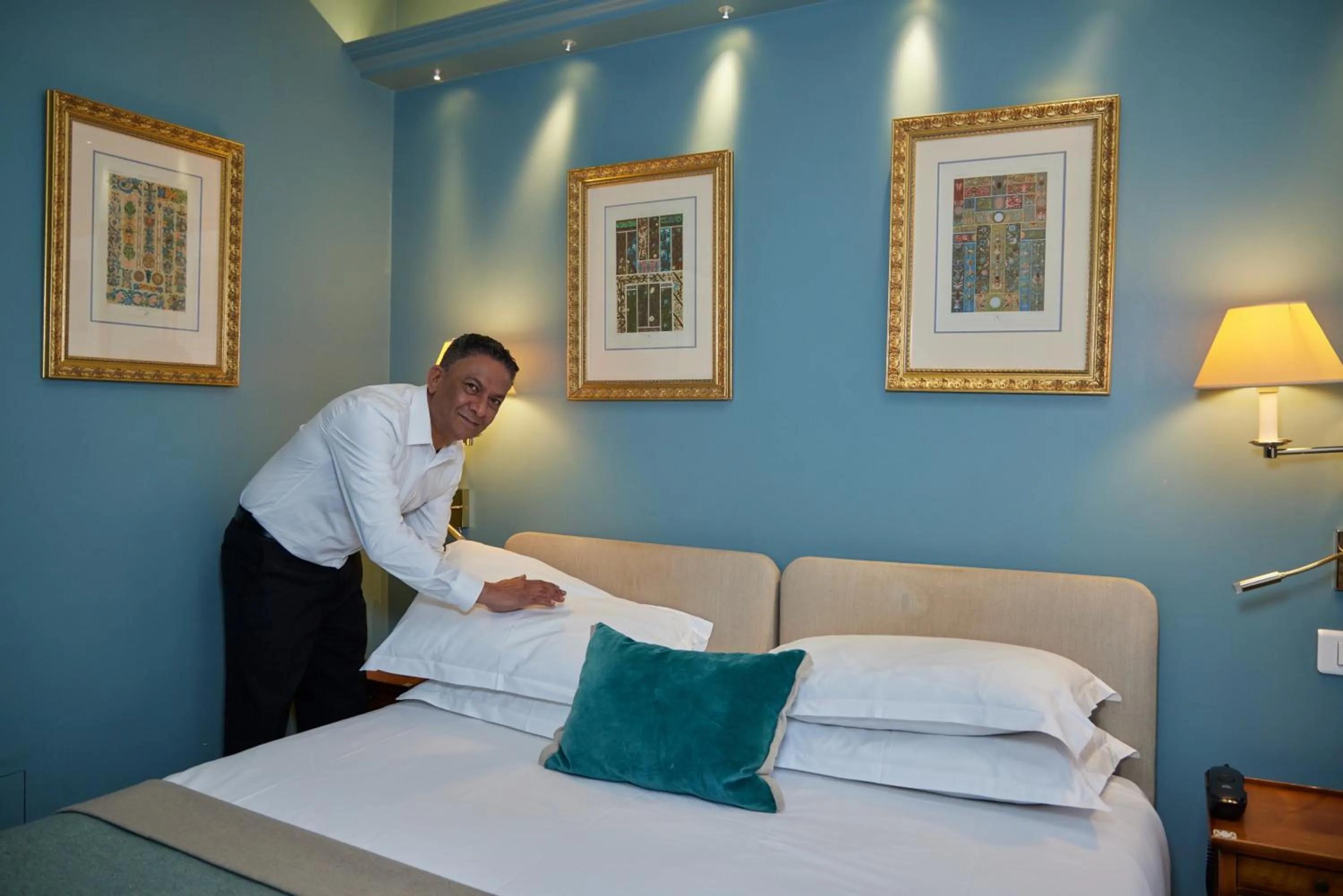Decorative detail, Bed in Le Relais Saint Honoré