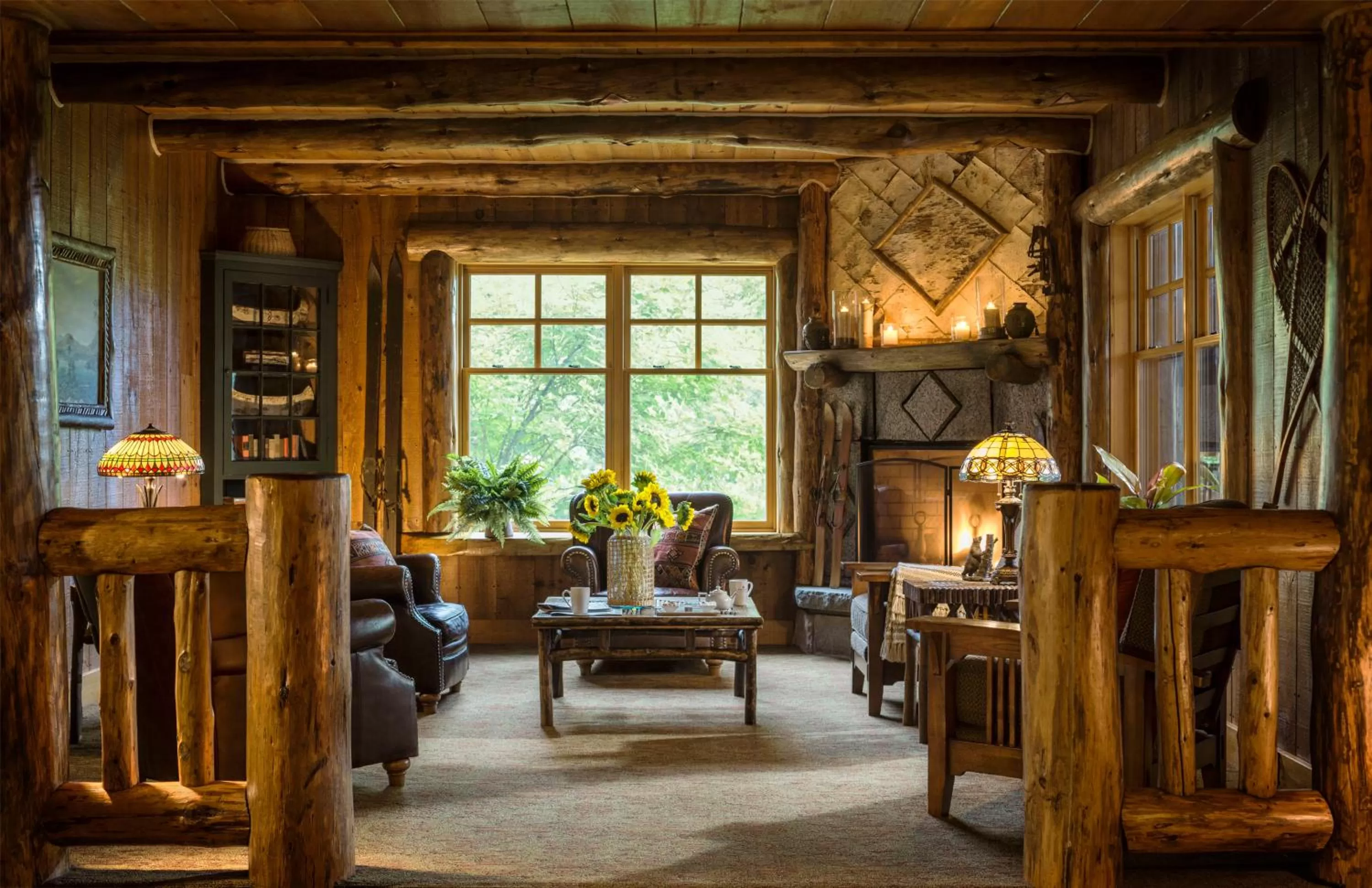 Seating area in The Whiteface Lodge