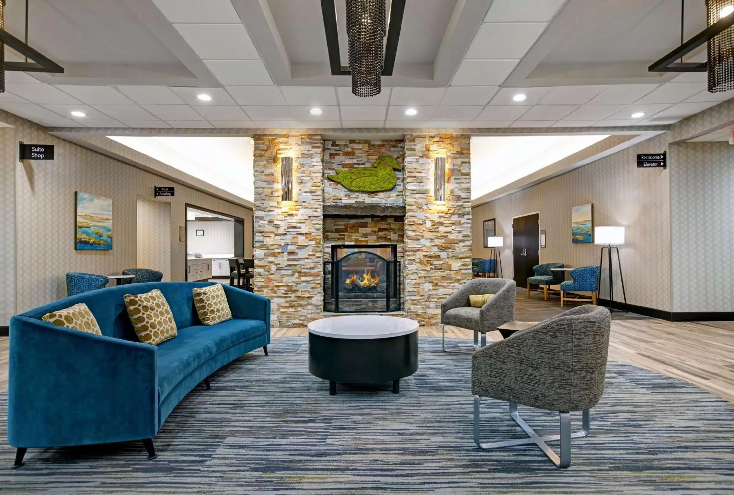 Lobby or reception in Homewood Suites Charlotte Ayrsley Lobby or reception in Homewood Suites Charlotte Ayrsley