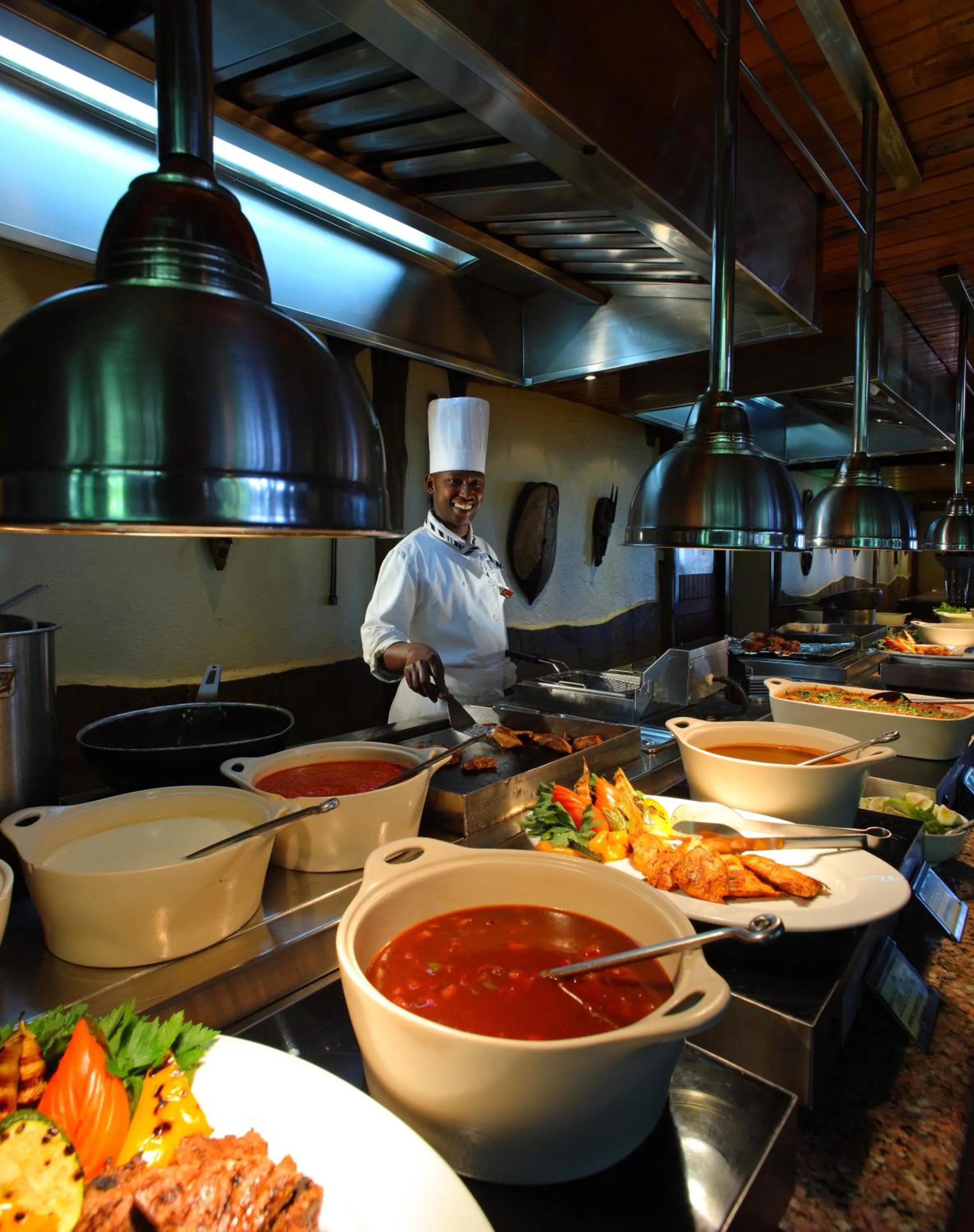Dining area in Sarova Lion Hill Game Lodge
