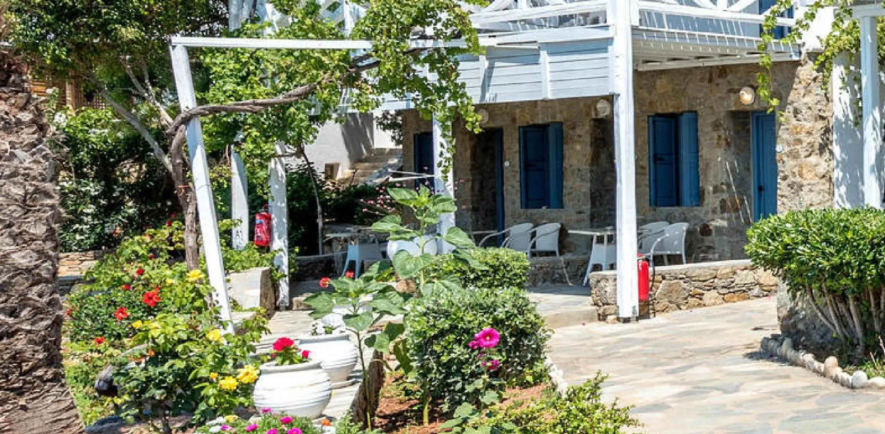 Patio in Panormos Village