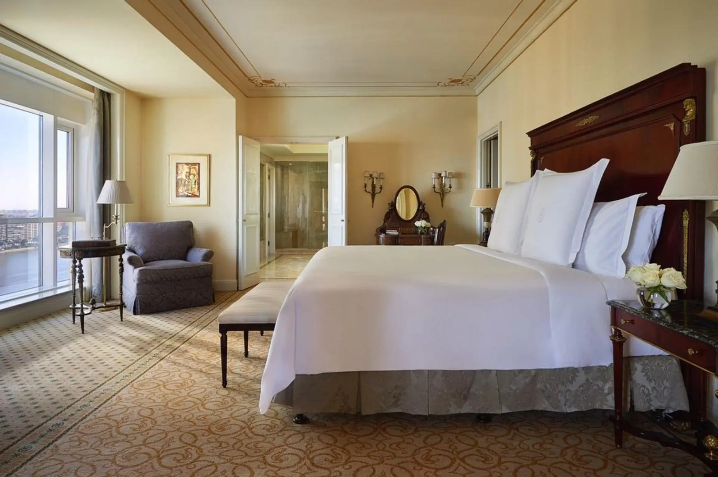 Day, Bed in Four Seasons Cairo At The First Residence Day, Bed in Four Seasons Cairo At The First Residence