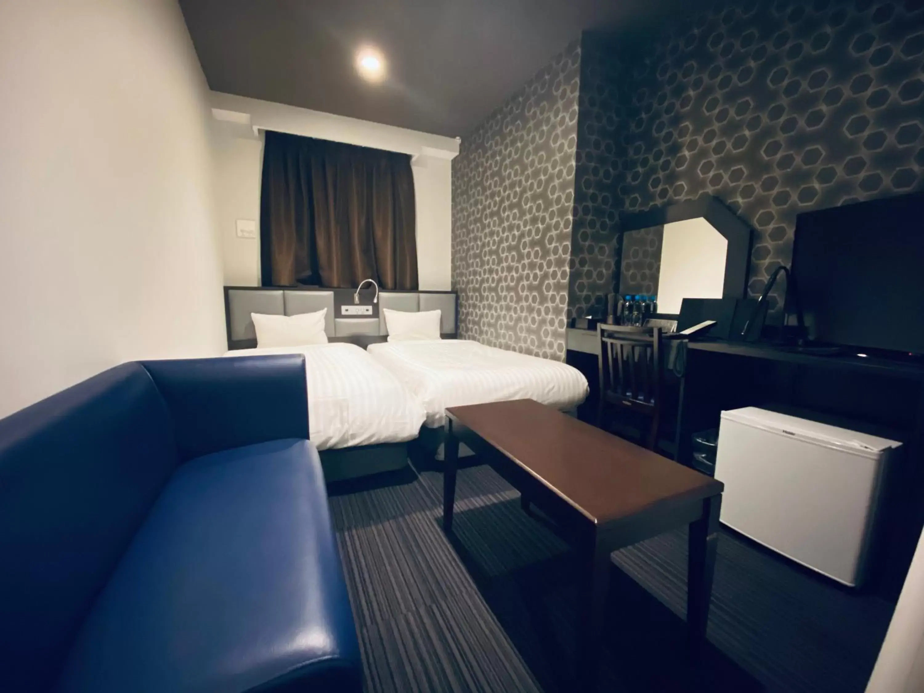 Photo of the whole room, Bed in Hotel Hulaton Fukuokahakata